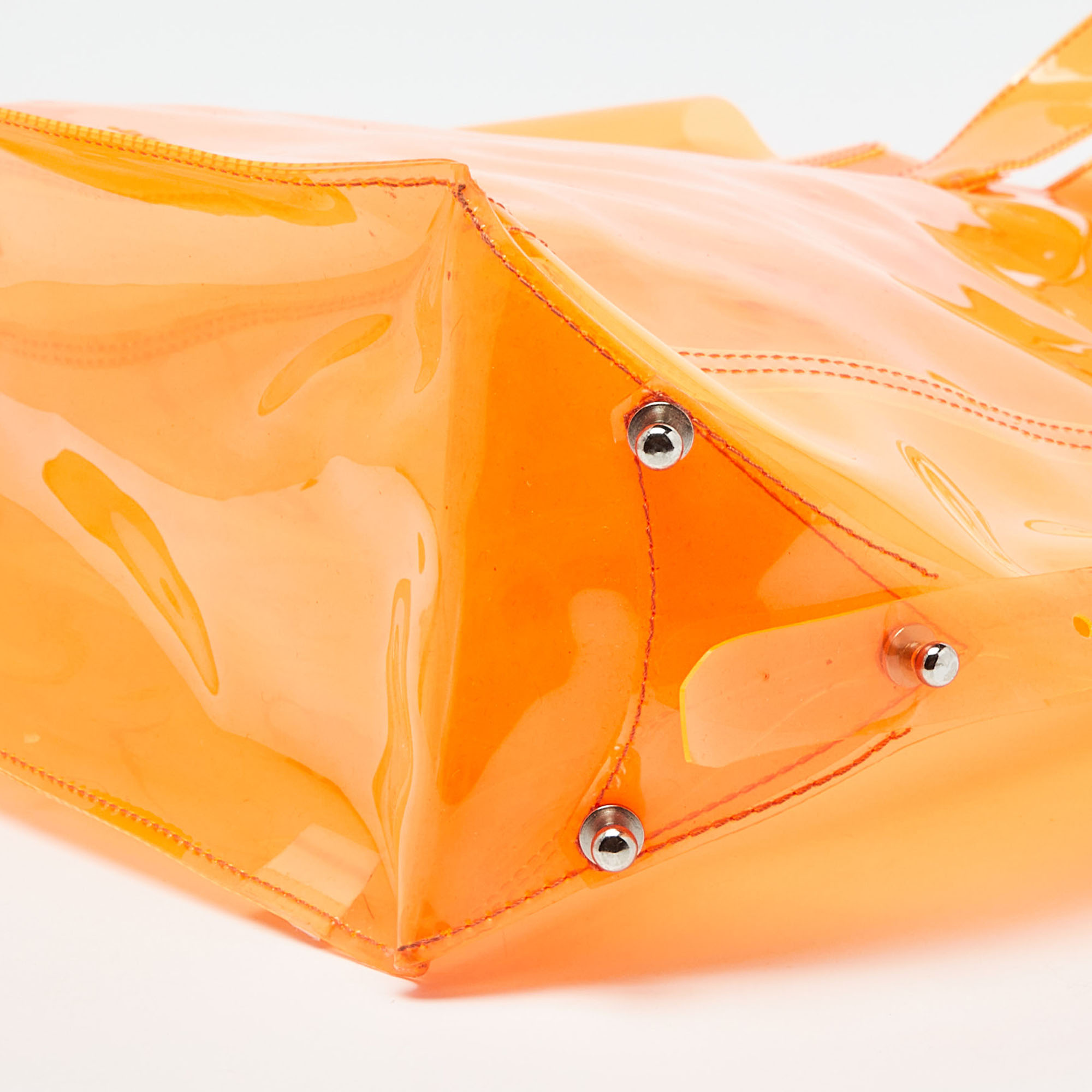 Alexander McQueen Orange PVC Tote