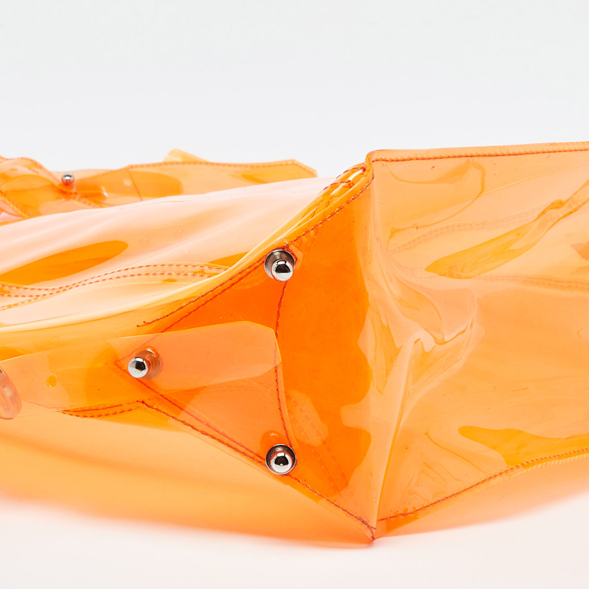 Alexander McQueen Orange PVC Tote