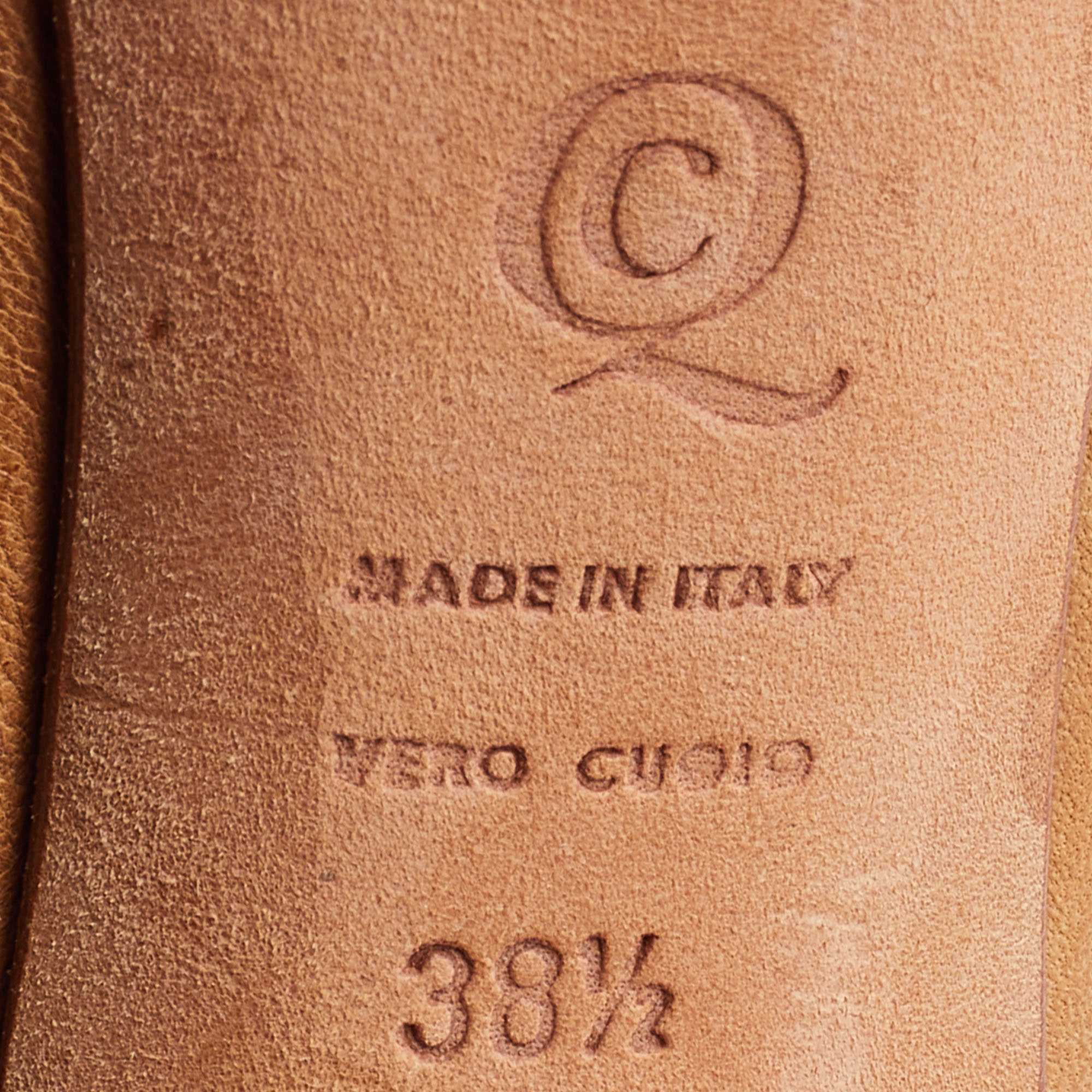 Alexander McQueen Brown Leather Faithful Skull Peep Toe Platform Booties Size 38.5