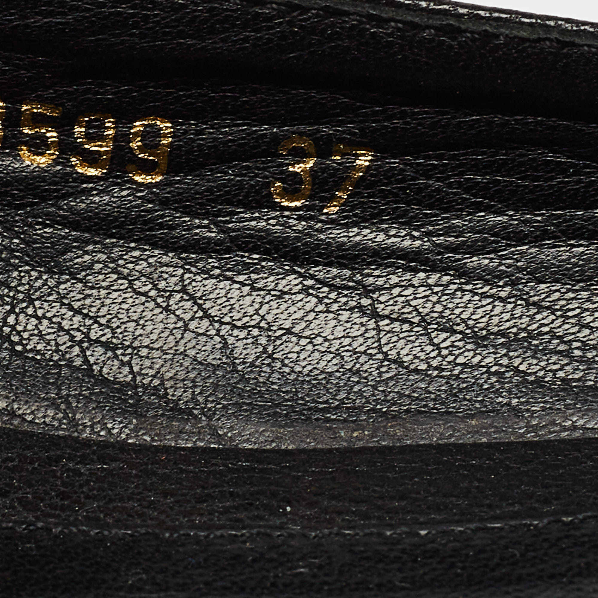 Alexander McQueen Black Leather Skull Ballet Flats Size 37