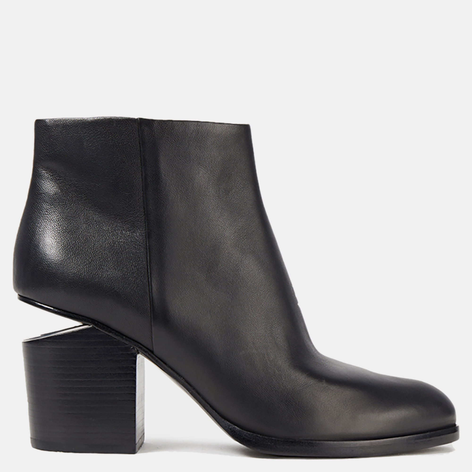 Alexander wang black leather ankle boots 40
