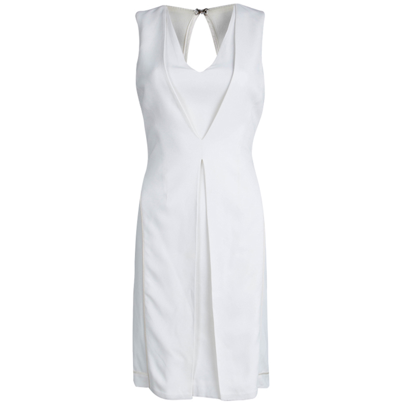 Image of Alexander Wang Off White Knit Sleeveless Dress XS