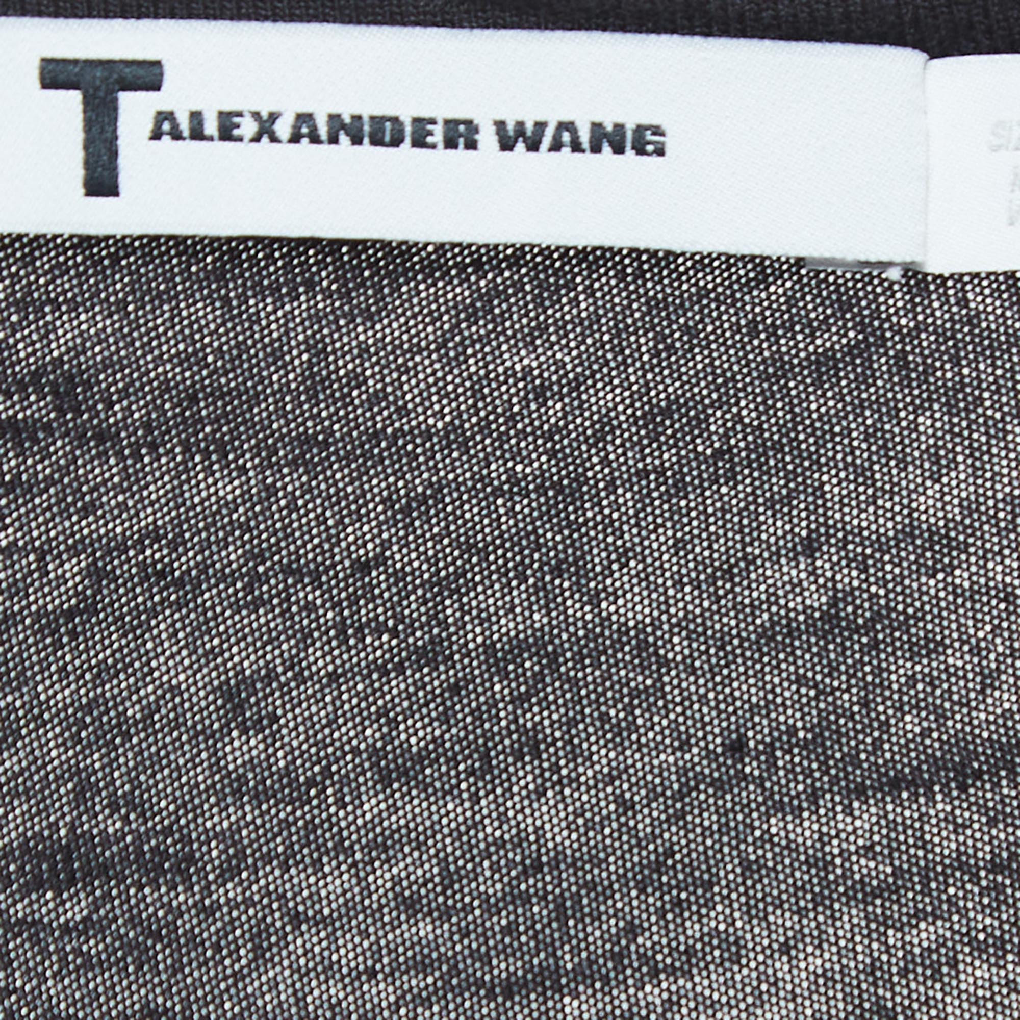Alexander Wang Black Knit Pocket Detail Tank Top L