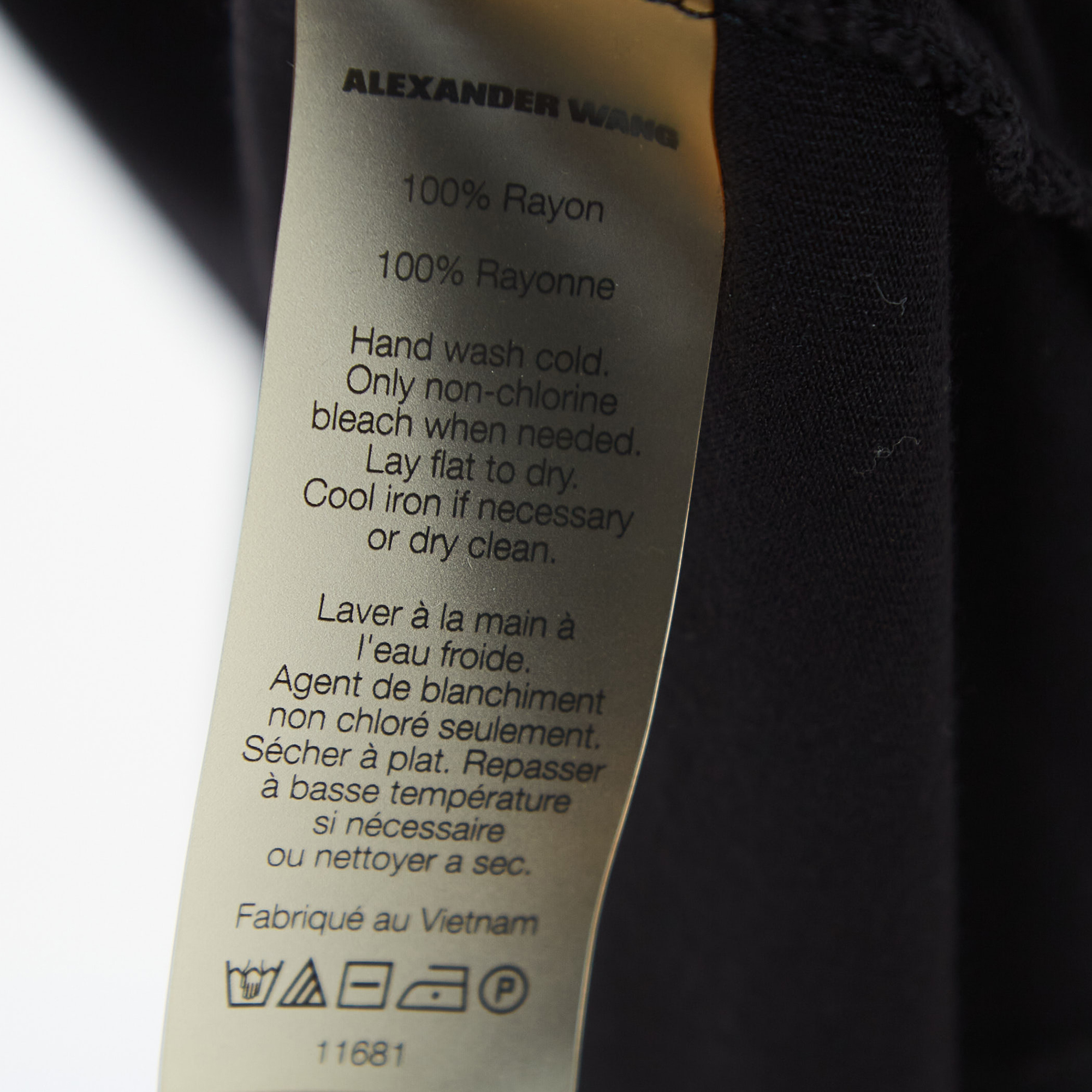 Alexander Wang Black Knit Pocket Detail Tank Top L