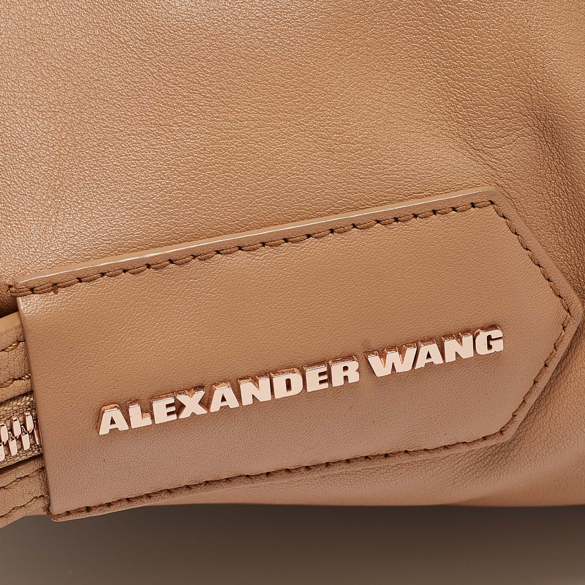 Alexander Wang Beige Leather Emile Satchel