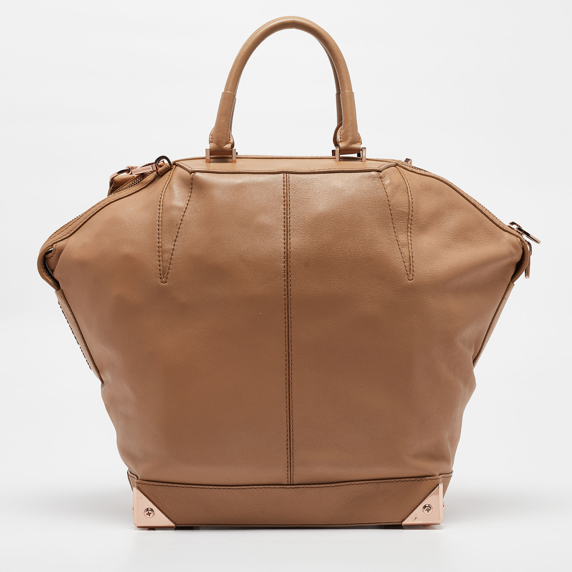 Alexander Wang Beige Leather Emile Satchel