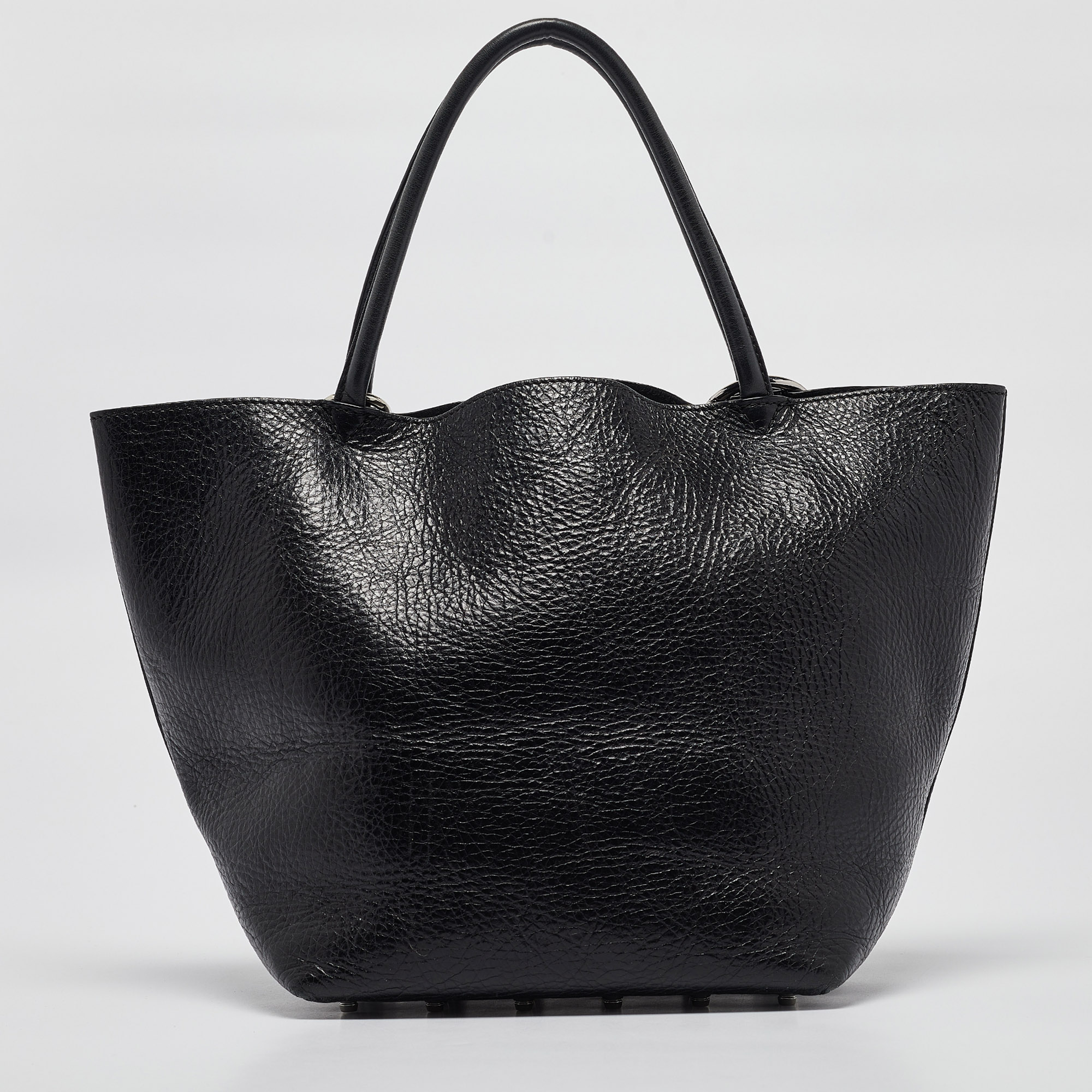 Alexander Wang Black Leather Runway Roxy Bucket Bag