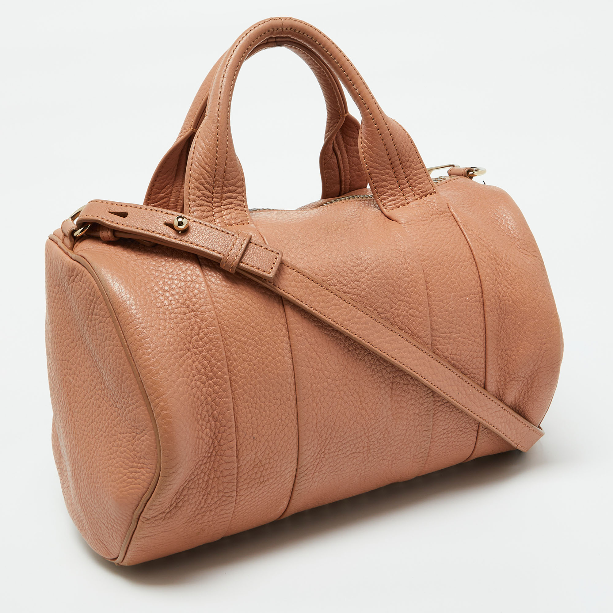 Alexander Wang Peach Leather Rockie Boston Bag