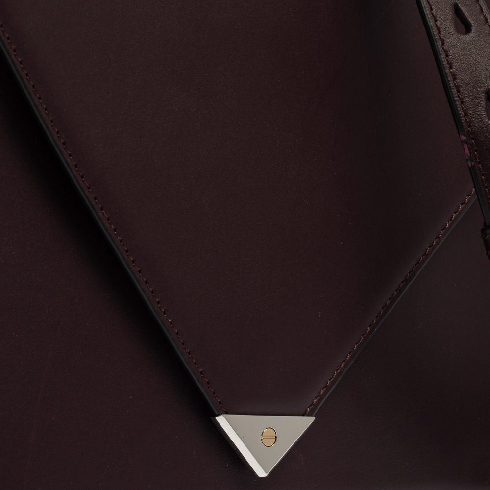 Alexander Wang Dark Plum Leather Prisma Envelope Shoulder Bag