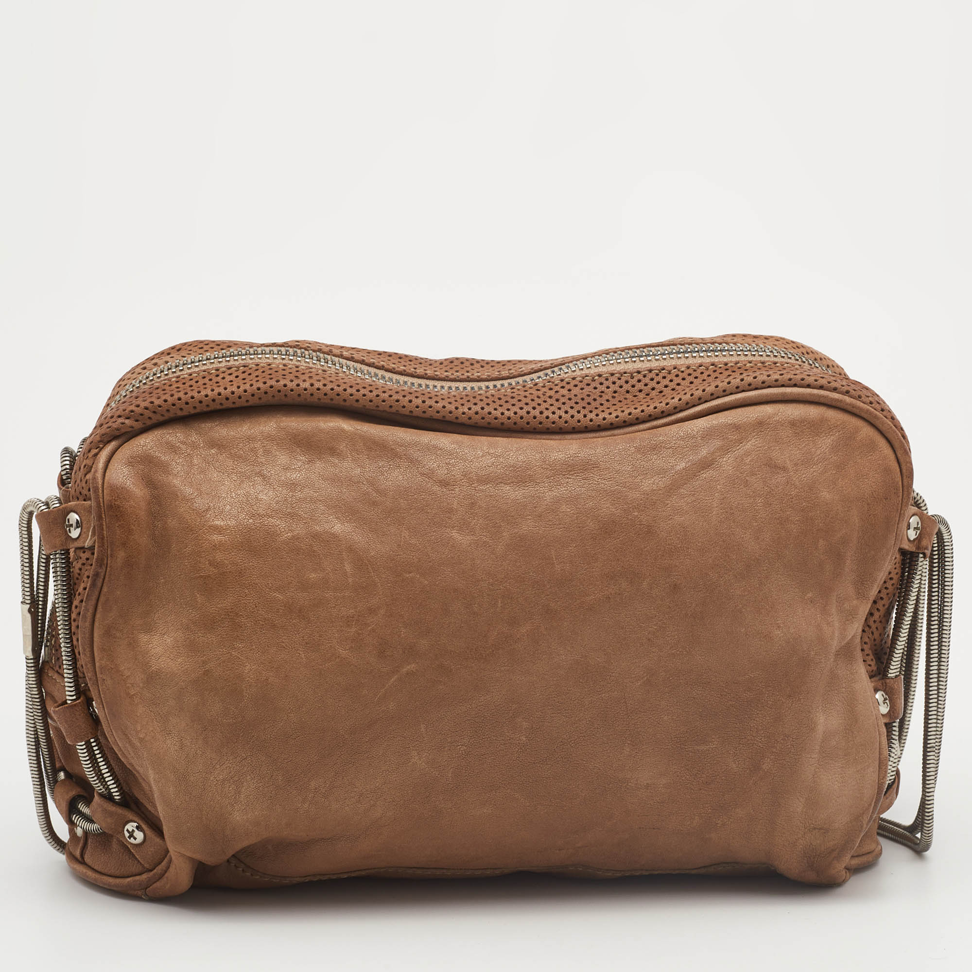 Alexander Wang Brown Leather Brenda Shoulder Bag