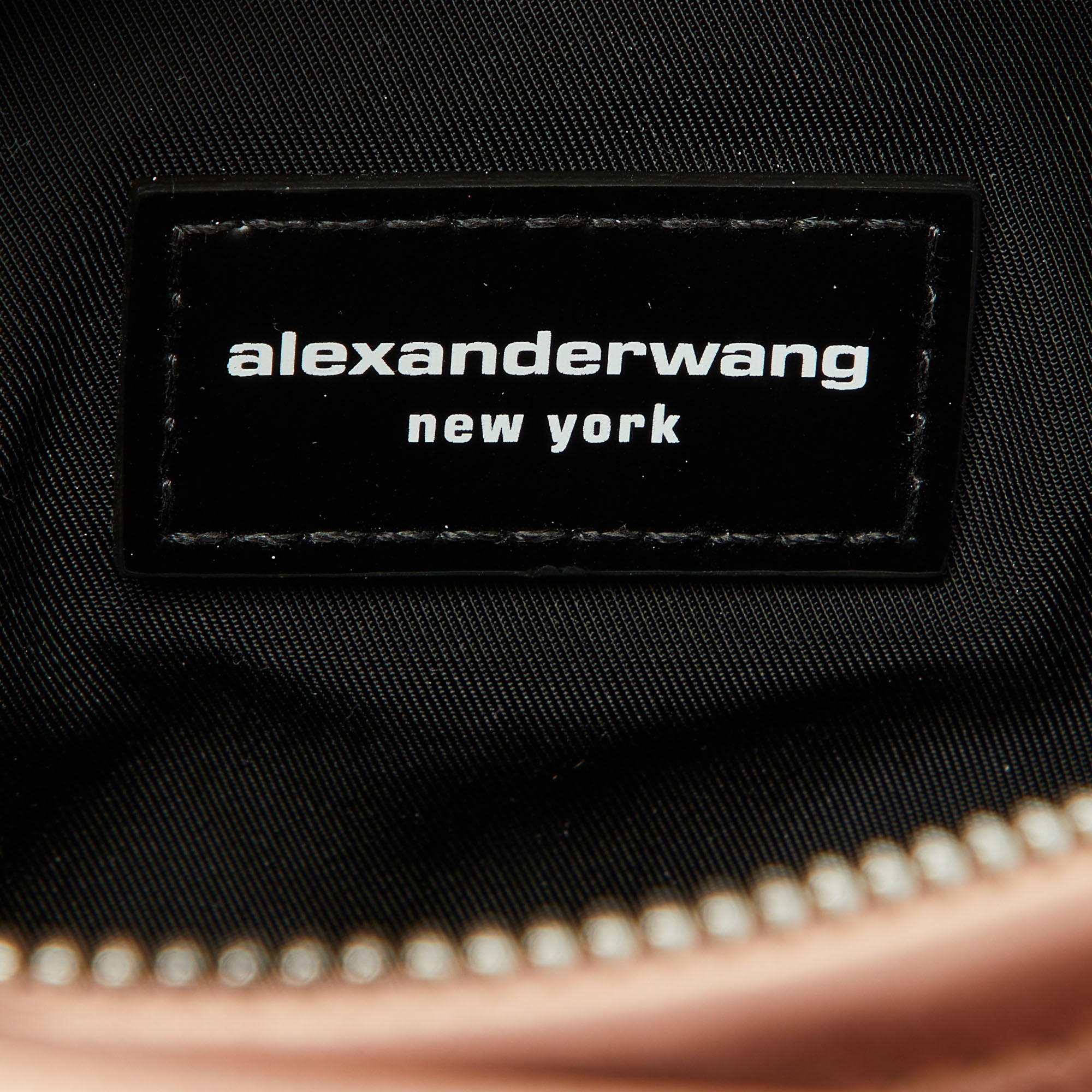 Alexander Wang Rose Gold Satin Mini Scrunchie Mini Bag