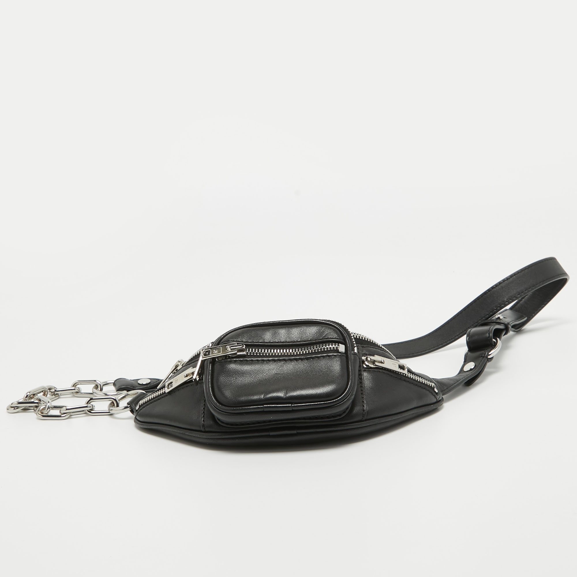 Alexander Wang Black Leather Attica Belt Bag