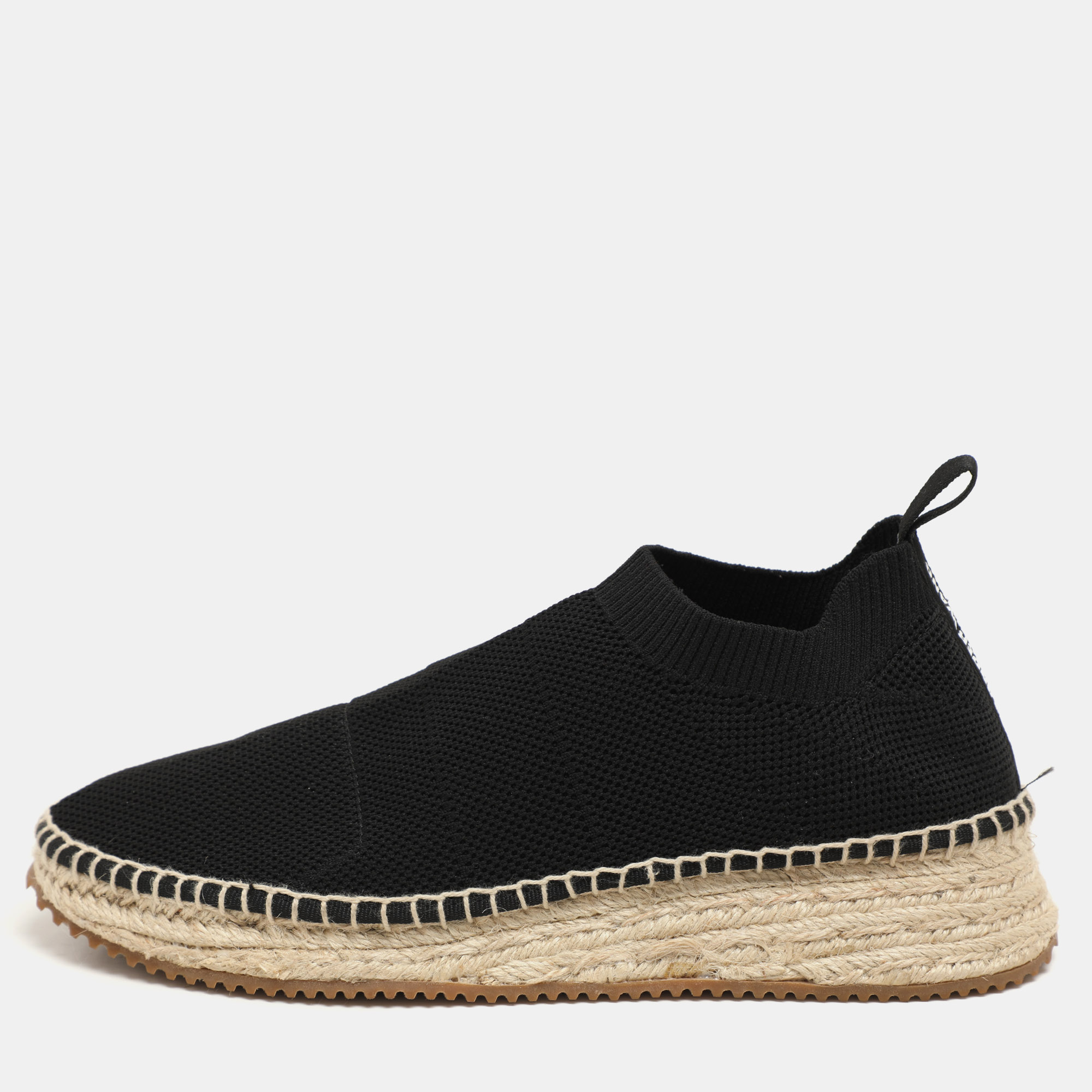 Alexander Wang Black Knit Fabric Dylan Espadrille Flats Size 37
Alexander Wang Black Knit Fabric Dylan Espadrille Flats Size 37