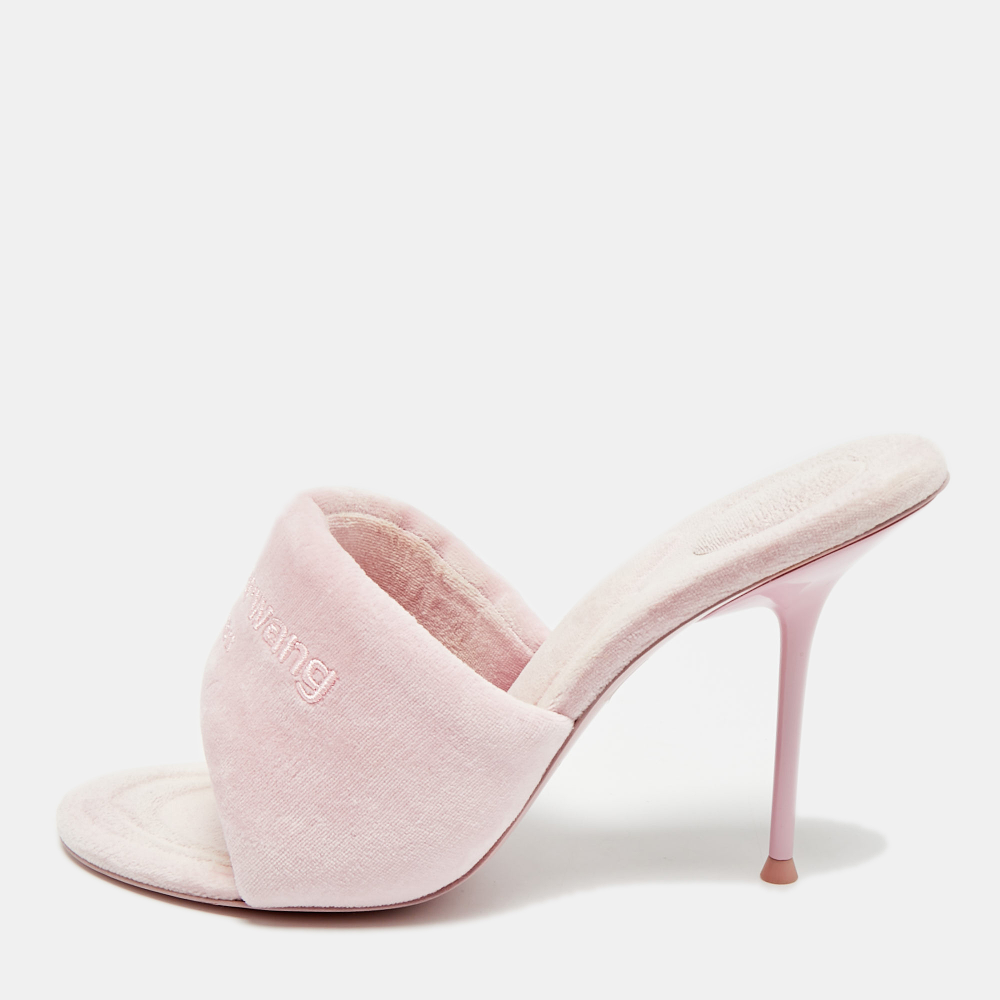 Alexander Wang Sienna Size Pink Velvet Mules
Alexander Wang Sienna Size Pink Velvet Mules