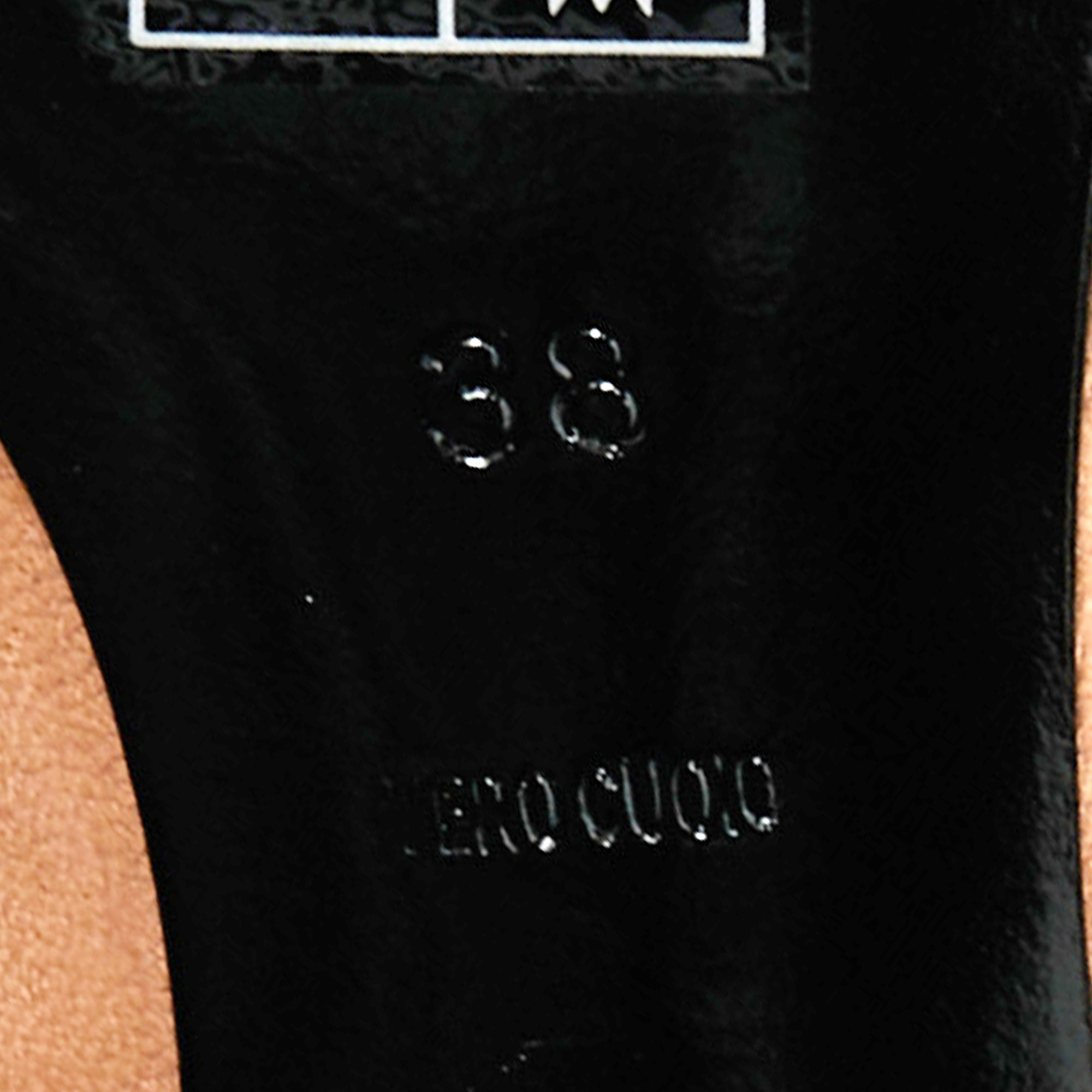 Alexander Wang Beige Studded Leather Sadie Slingback Sandals Size 38