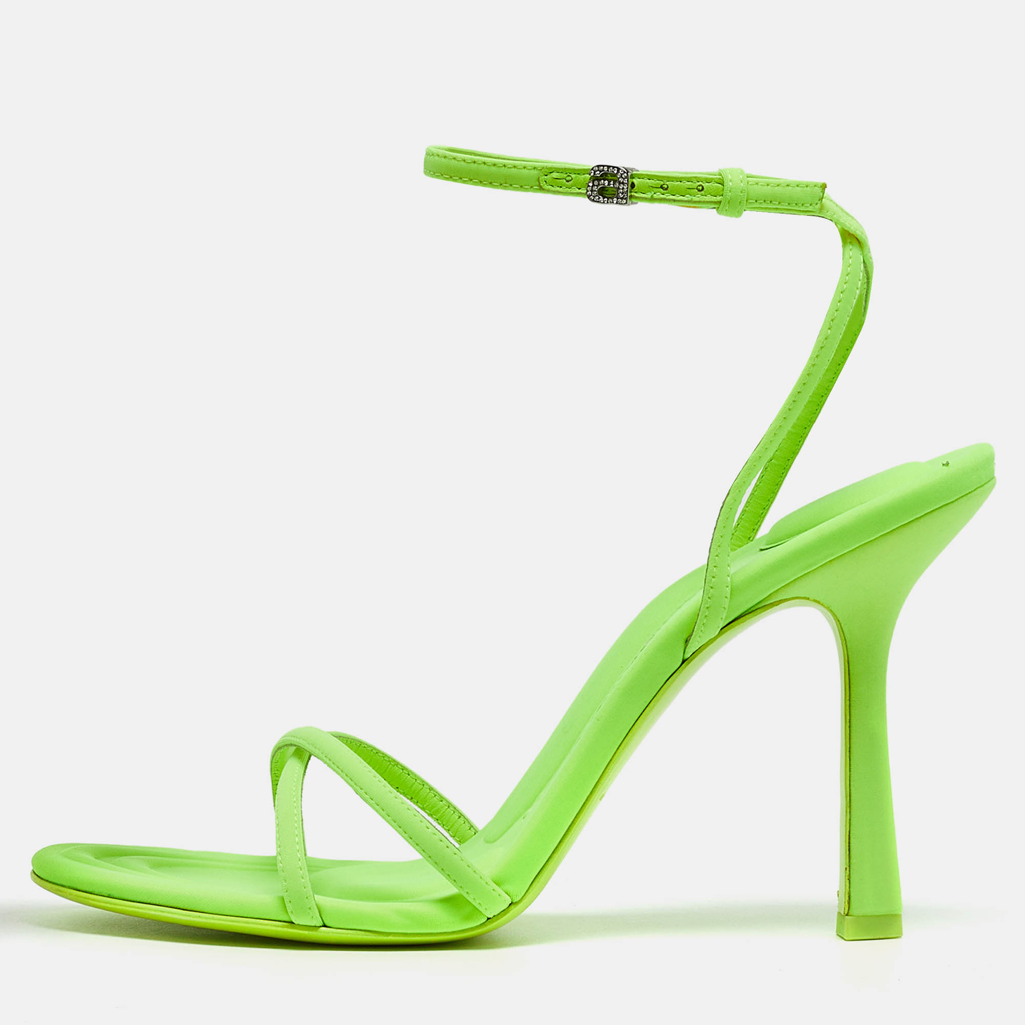 Alexander wang neon green neoprene dahlia sandals size 40
