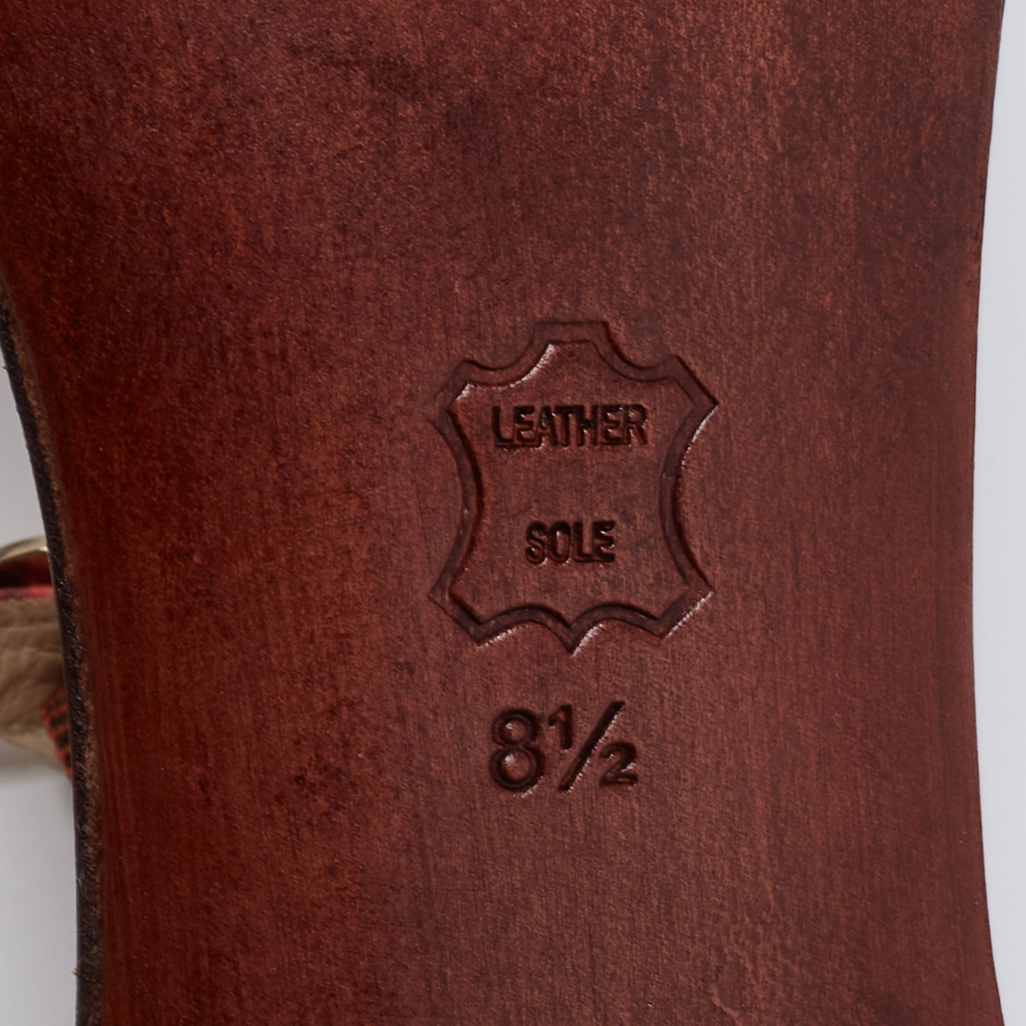 Alexandre Birman Red Python Leather T Strap Flat Sandals Size 38.5