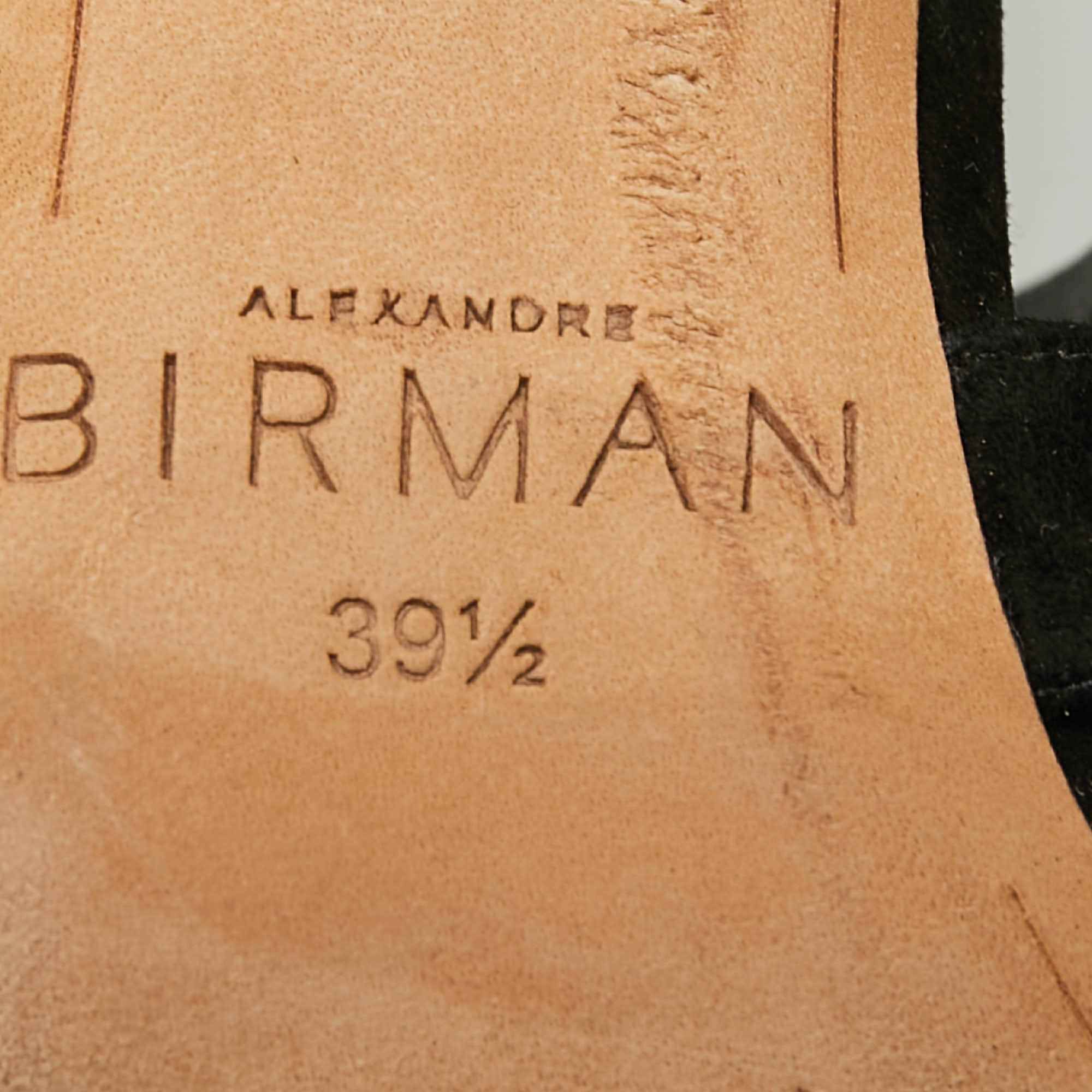 Alexandre Birman Black Suede Elenara Ankle Strappy Tie Up Sandals Size 39.5