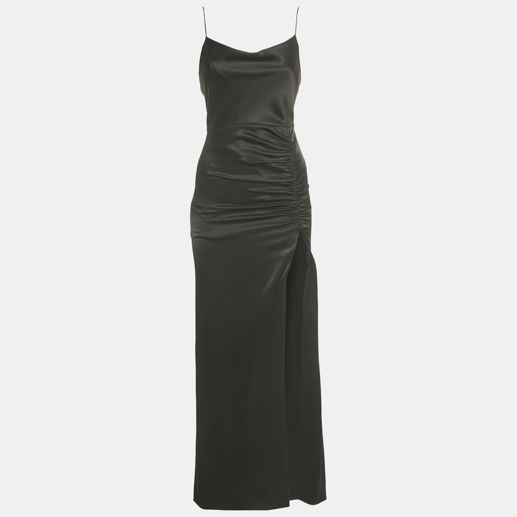 Satin Ruched Diana Maxi Dress S - Alice + Olivia - Modalova