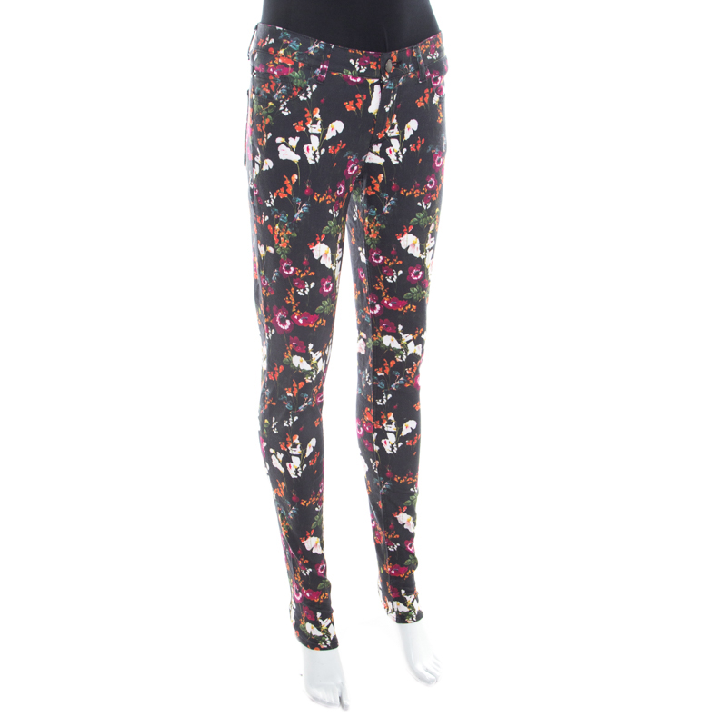 Alice + Olivia Black Fall Garden Print Stretch Cotton Jane Skinny Jeans
Alice + Olivia Black Fall Garden Print Stretch Cotton Jane Skinny Jeans