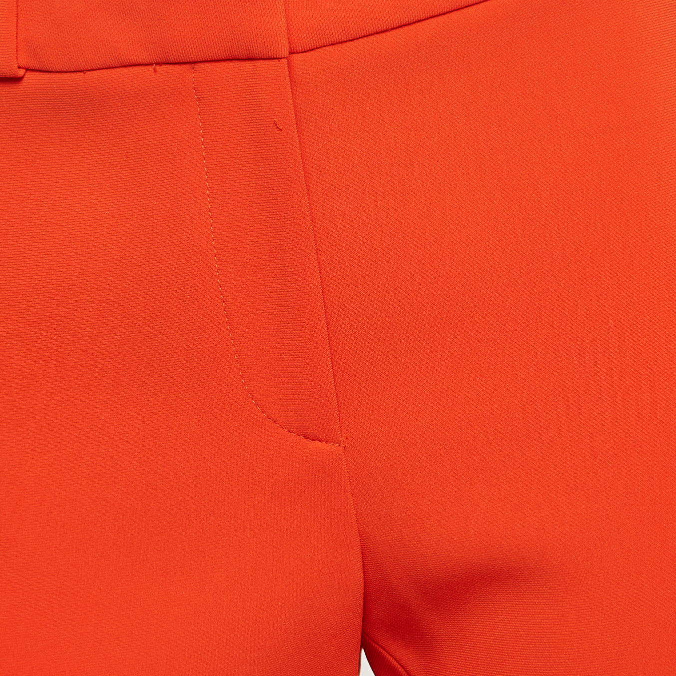 Altuzarra Orange Crepe Buttoned Pants L