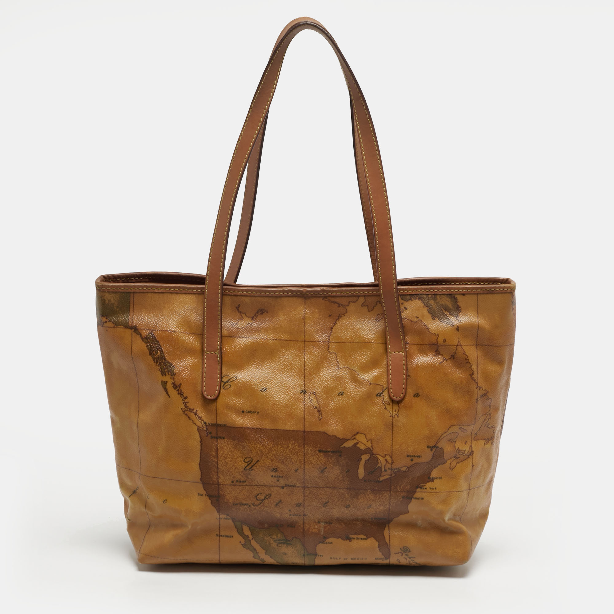 Alviero Martini 1A Classe Tan Geo Classic Print Leather Tote
Alviero Martini 1A Classe Tan Geo Classic Print Leather Tote
