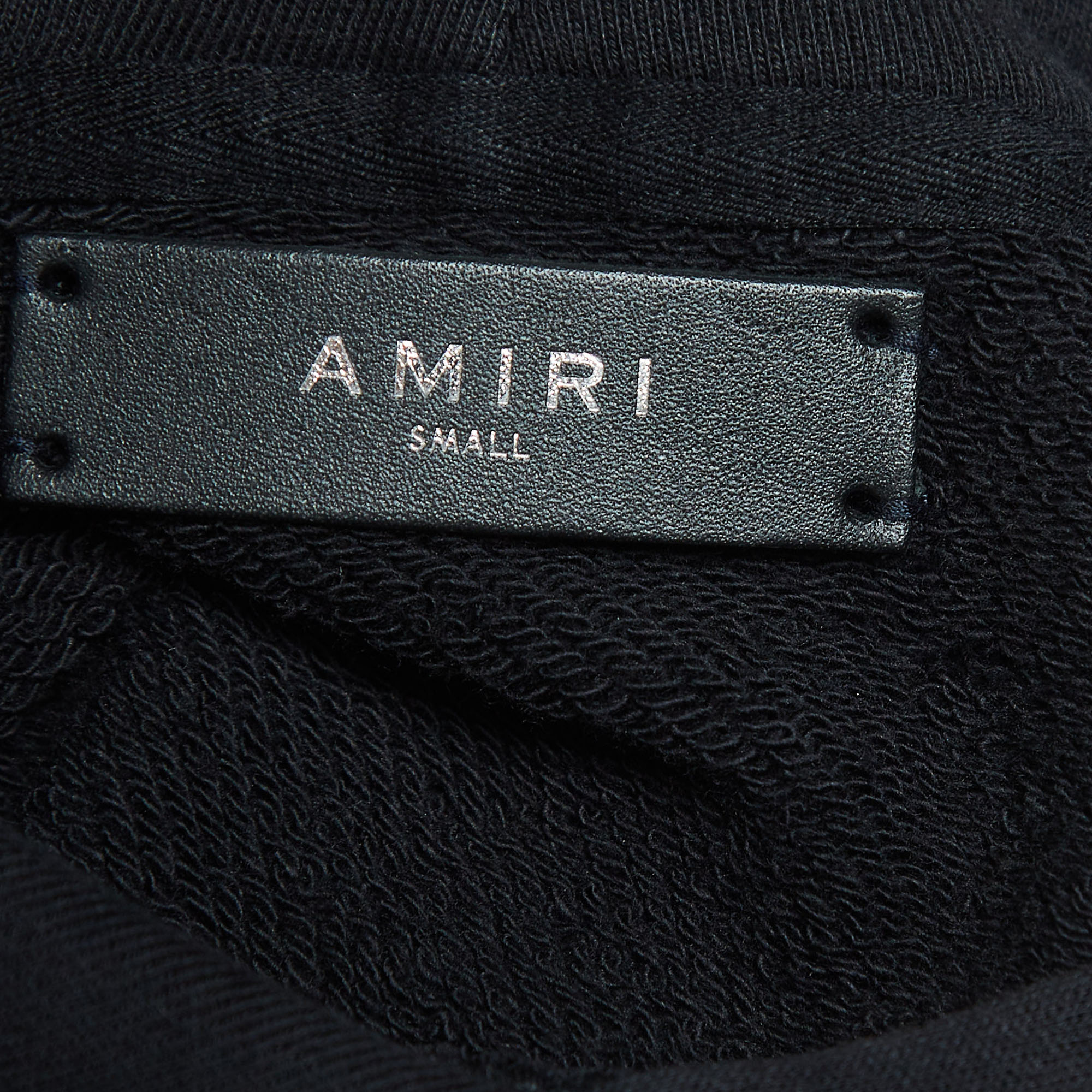 Amiri Black Lovers Print Cotton Hooded Sweatshirt S