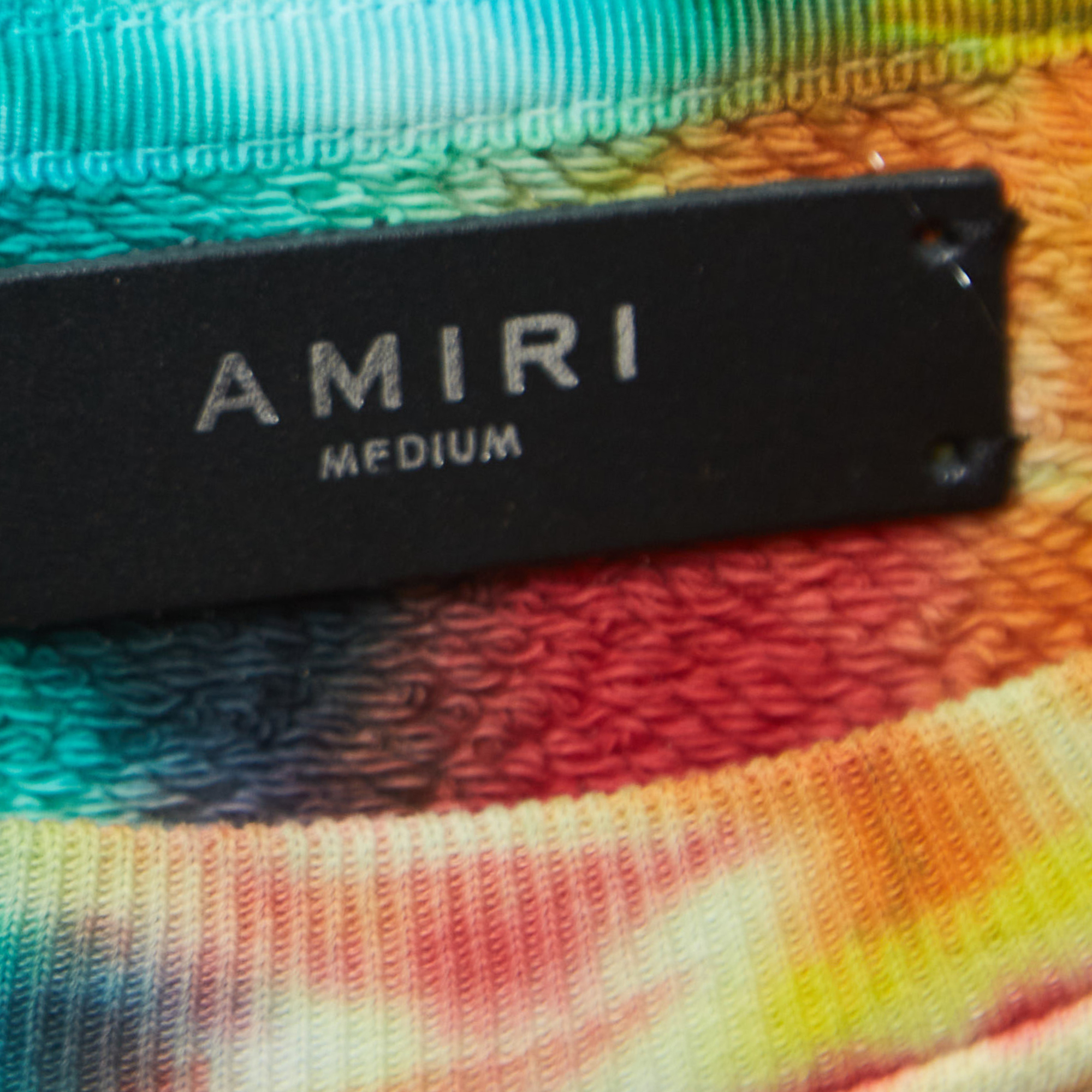 Amiri Multicolor Tye-Dye Effect Cotton Sweatshirt M