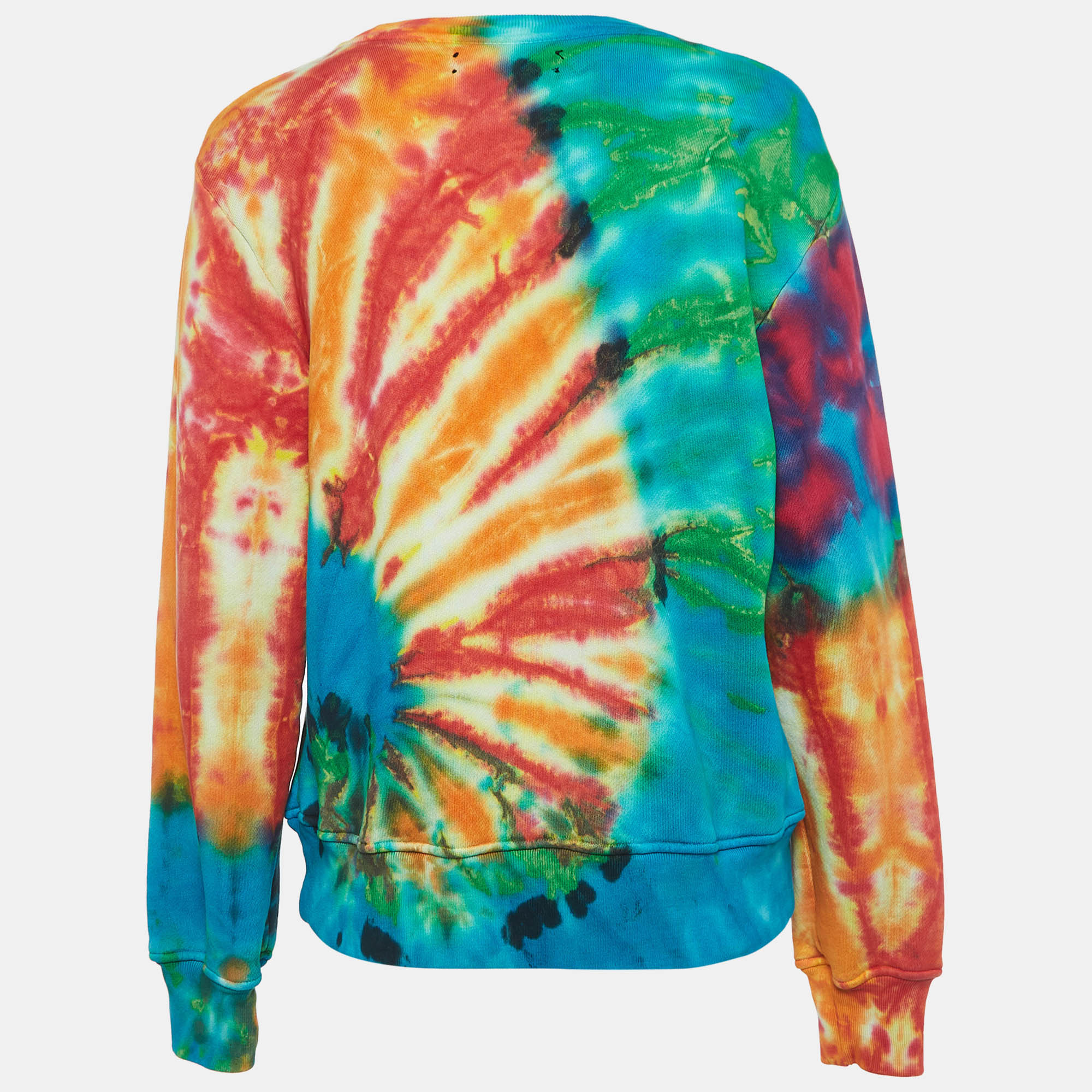 Amiri Multicolor Tye-Dye Effect Cotton Sweatshirt M