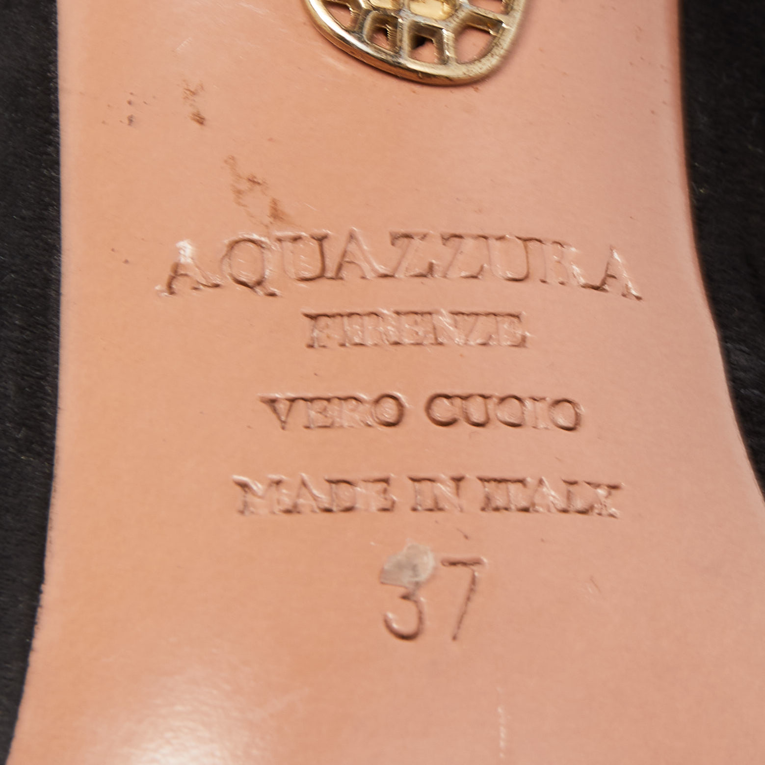 Aquazzura Black Suede Tie Up Strap Sandals Size 37