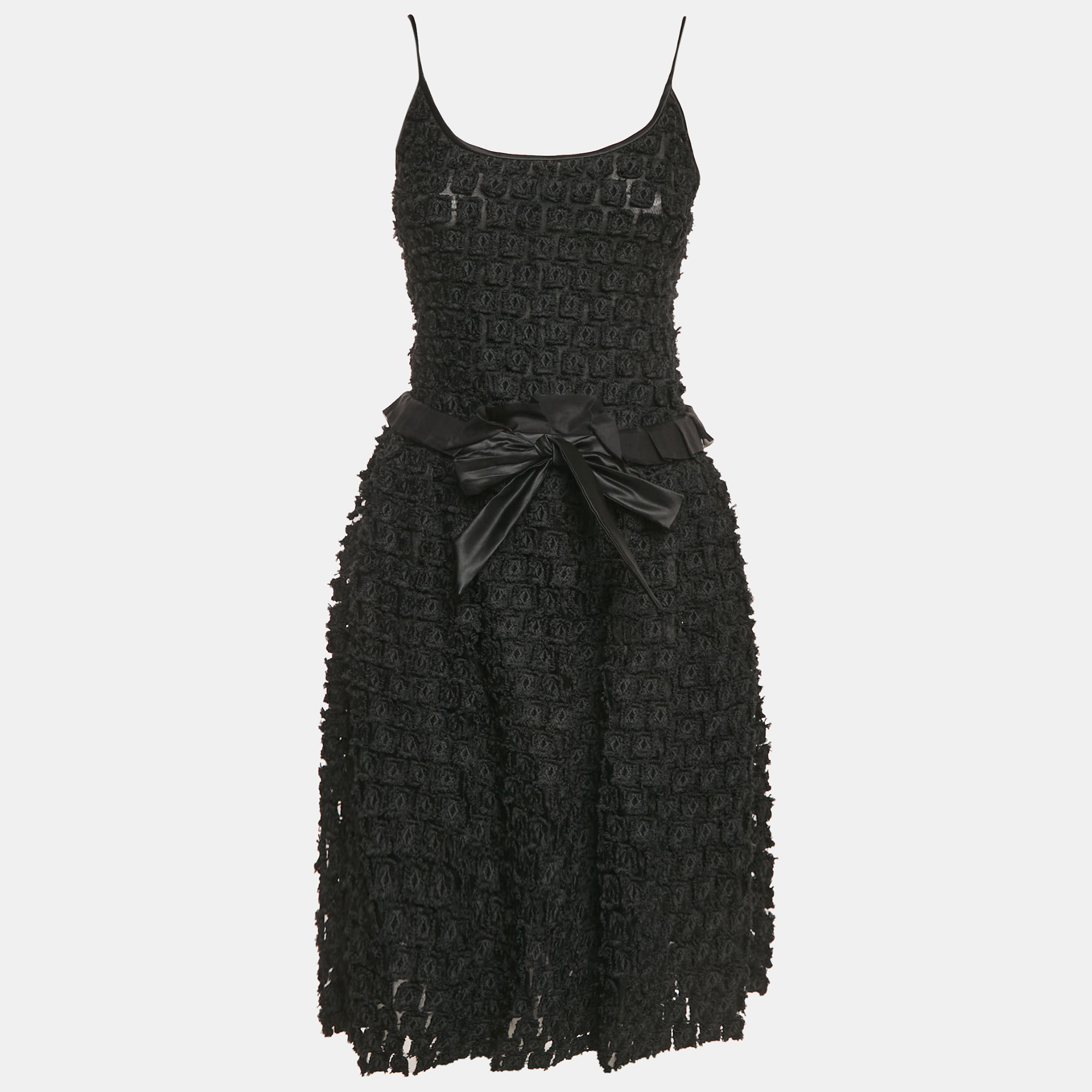 Armani Collezioni Black Embroidered Organza Tie-Up Detail Sleeveless Mini Dress S
Armani Collezioni Black Embroidered Organza Tie-Up Detail Sleeveless Mini Dress S