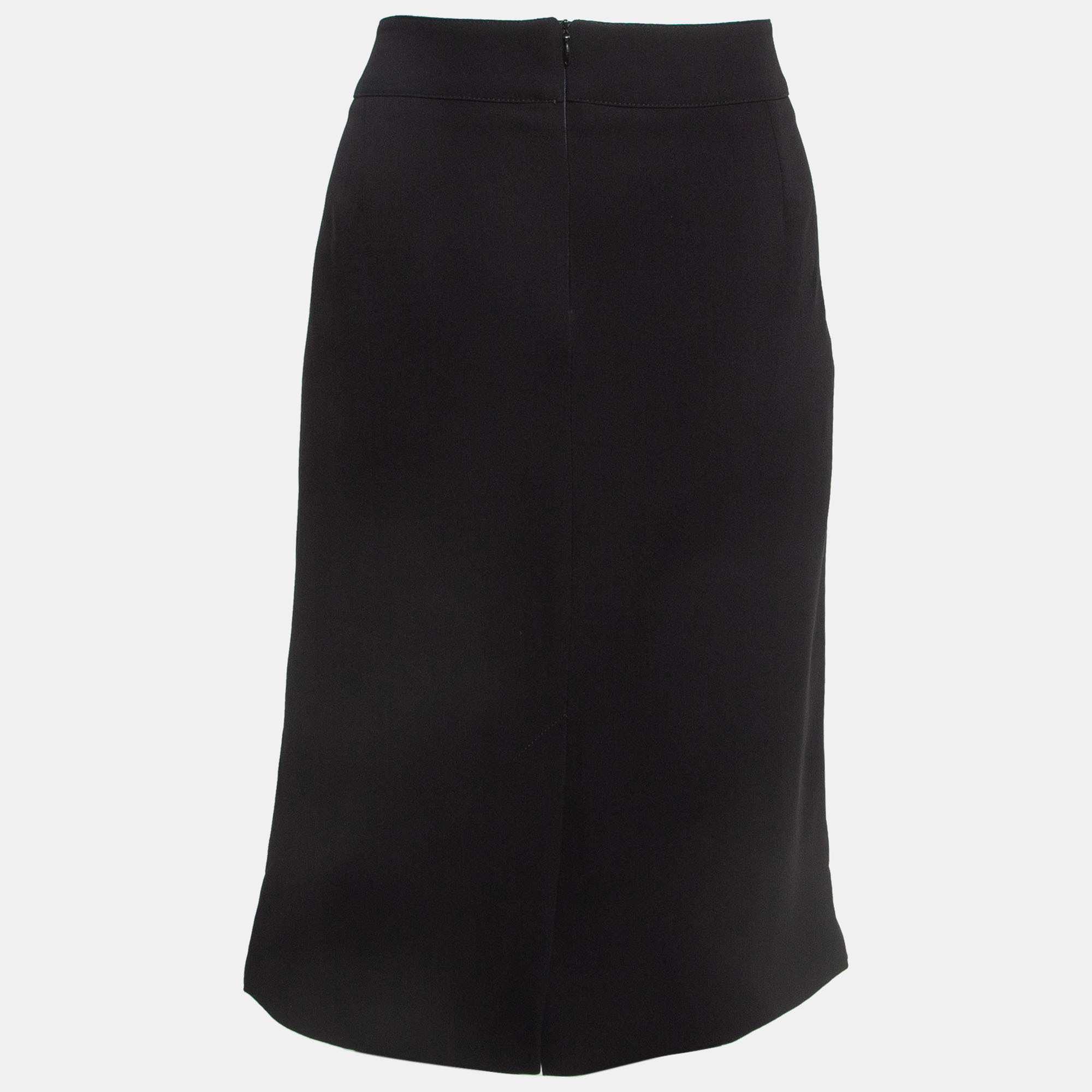 Armani Collezioni Black Silk Formal Pencil Skirt XL