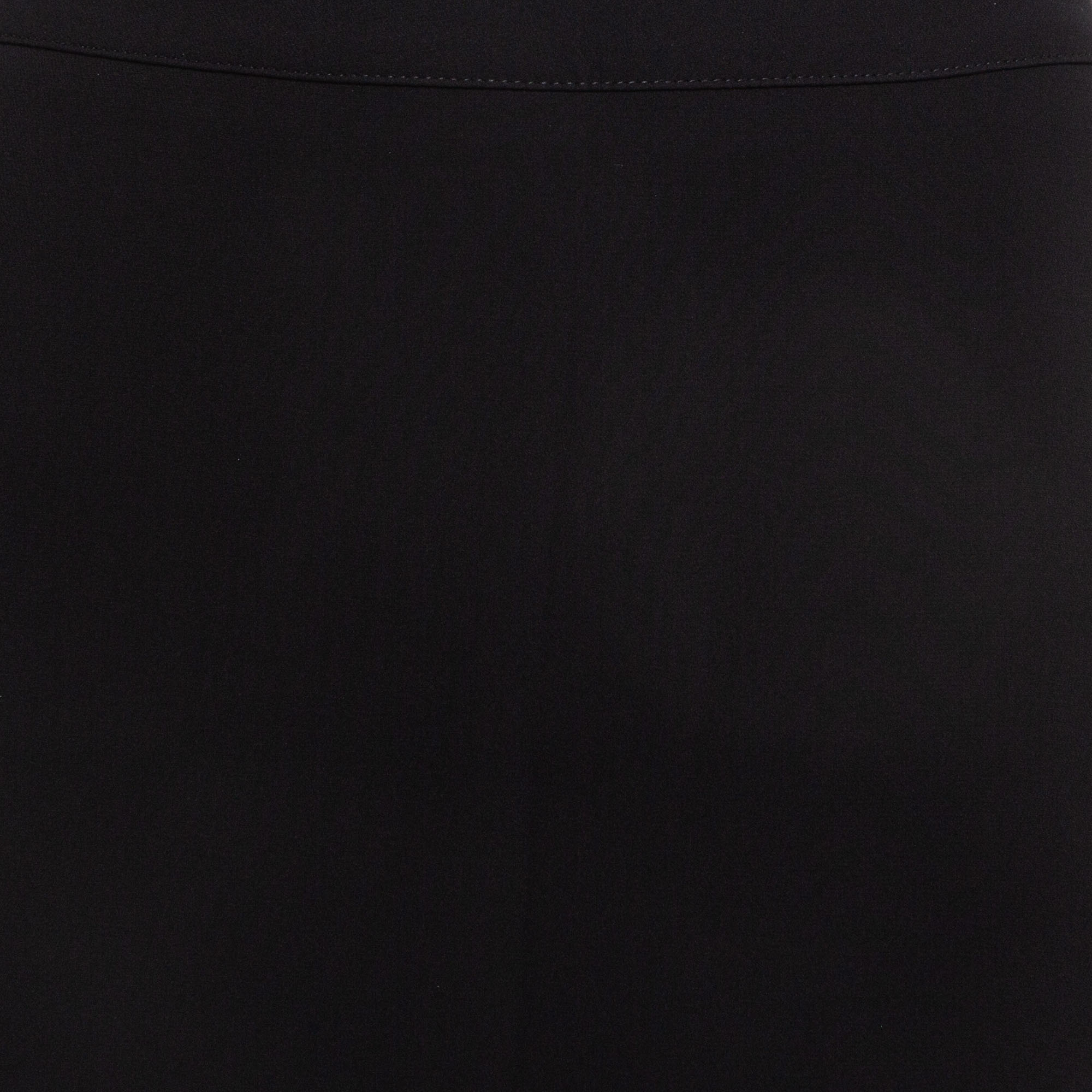 Armani Collezioni Black Silk Formal Pencil Skirt XL