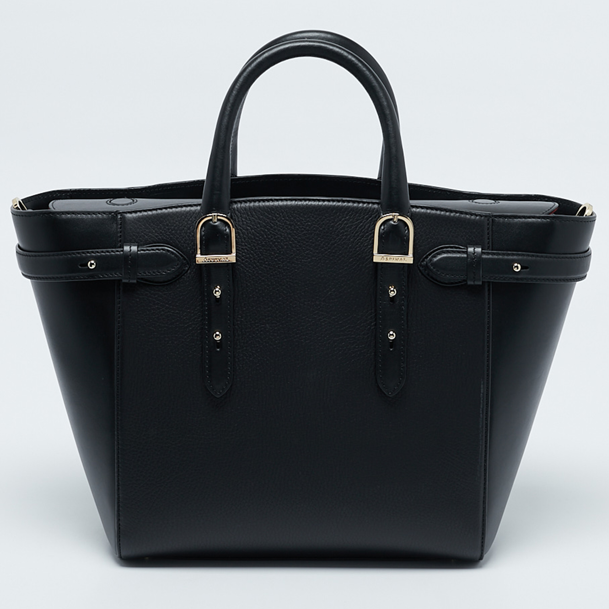 Aspinal Of London Black Leather Marylebone Tote