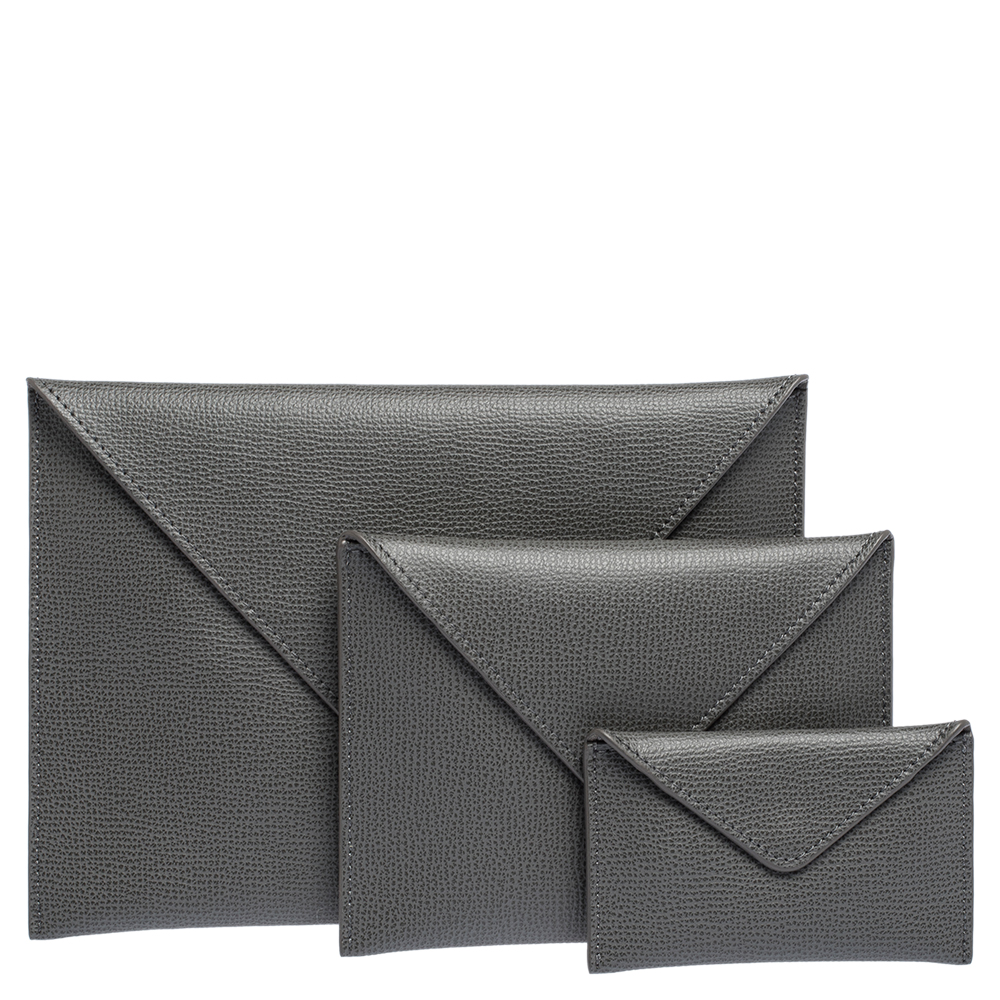 Audemars Piguet Grey Leather Pouch Set