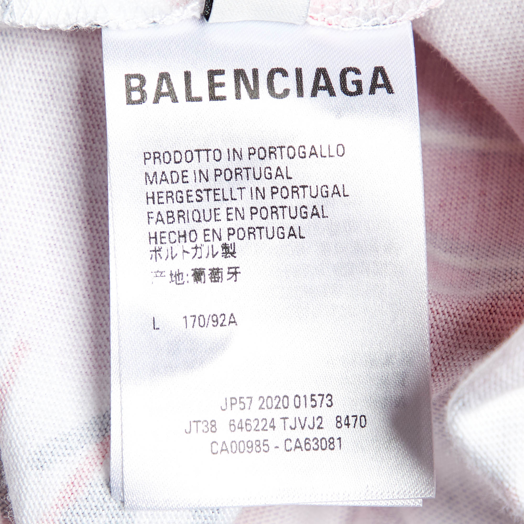 Balenciaga Multicolor Graphic Print Knit Top And Leggings Set XL