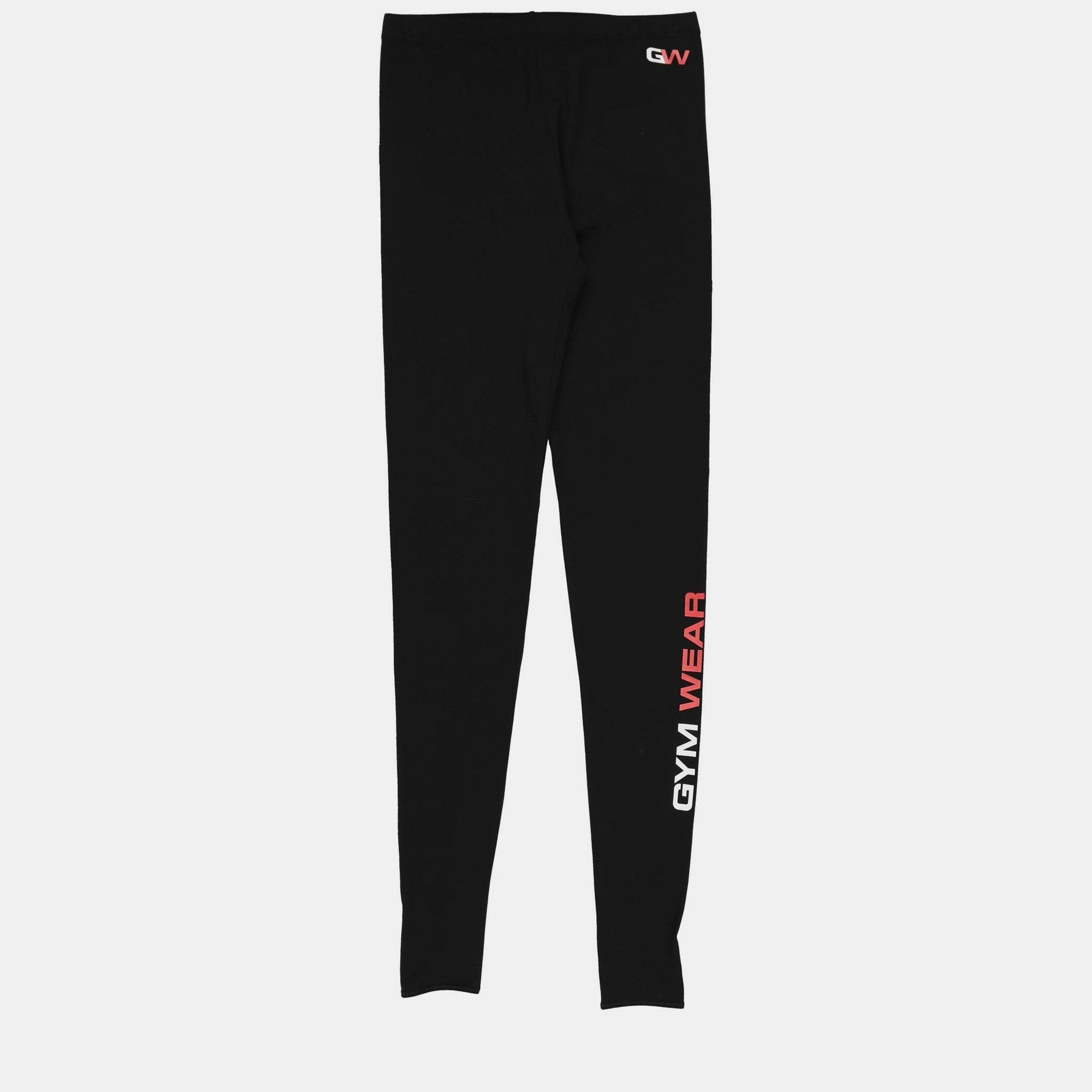 Balenciaga black cotton gym leggings xs