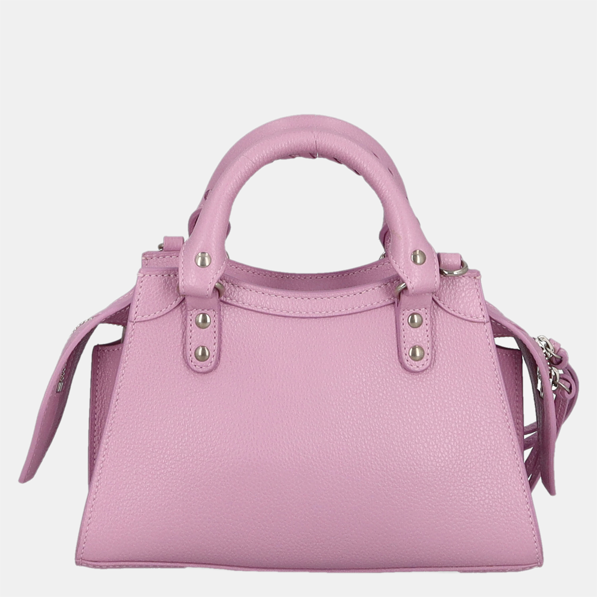 Balenciaga Neo City Mini Women's Leather Shoulder Bag - Purple - One Size