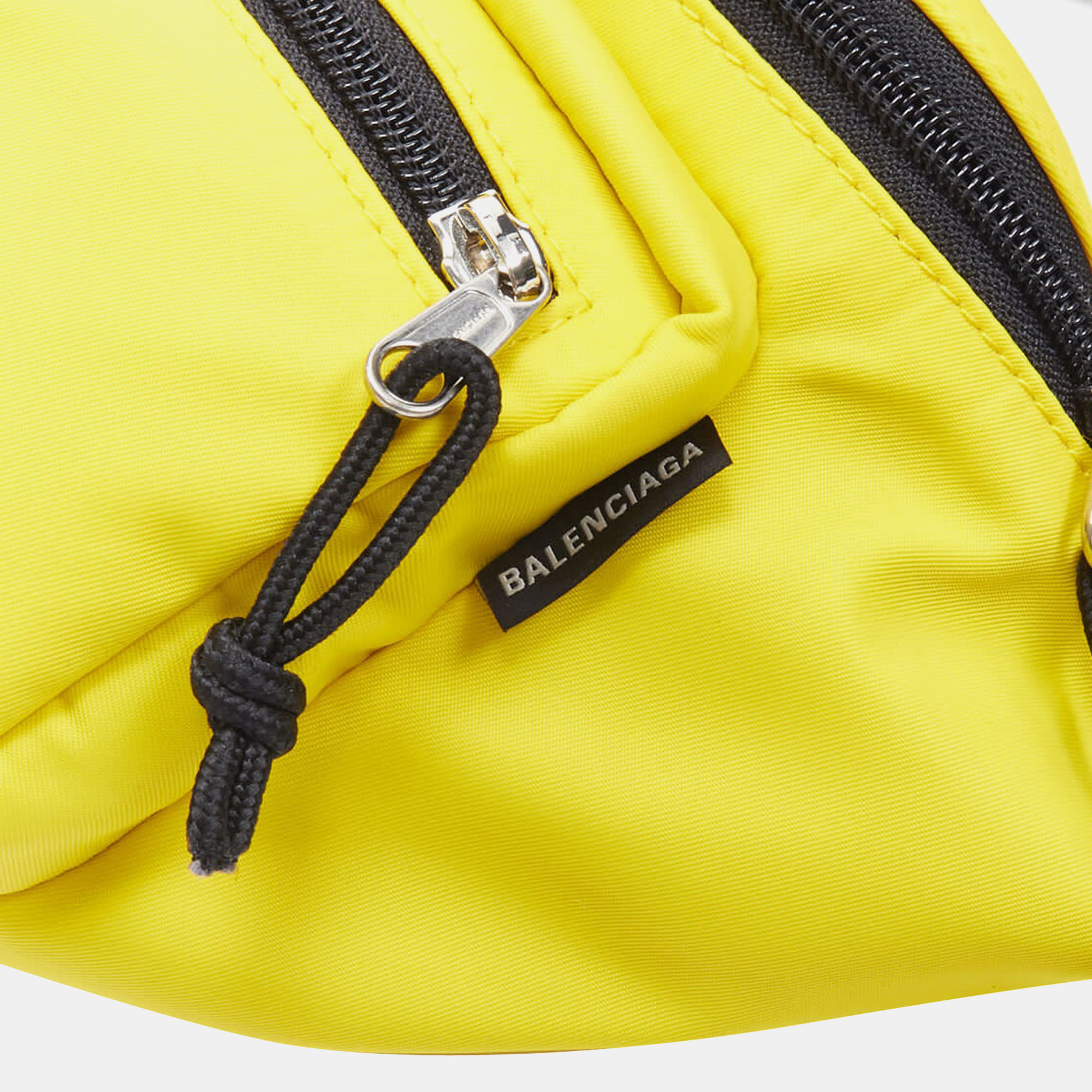 Balenciaga Yellow Nylon Explorer Belt Bag