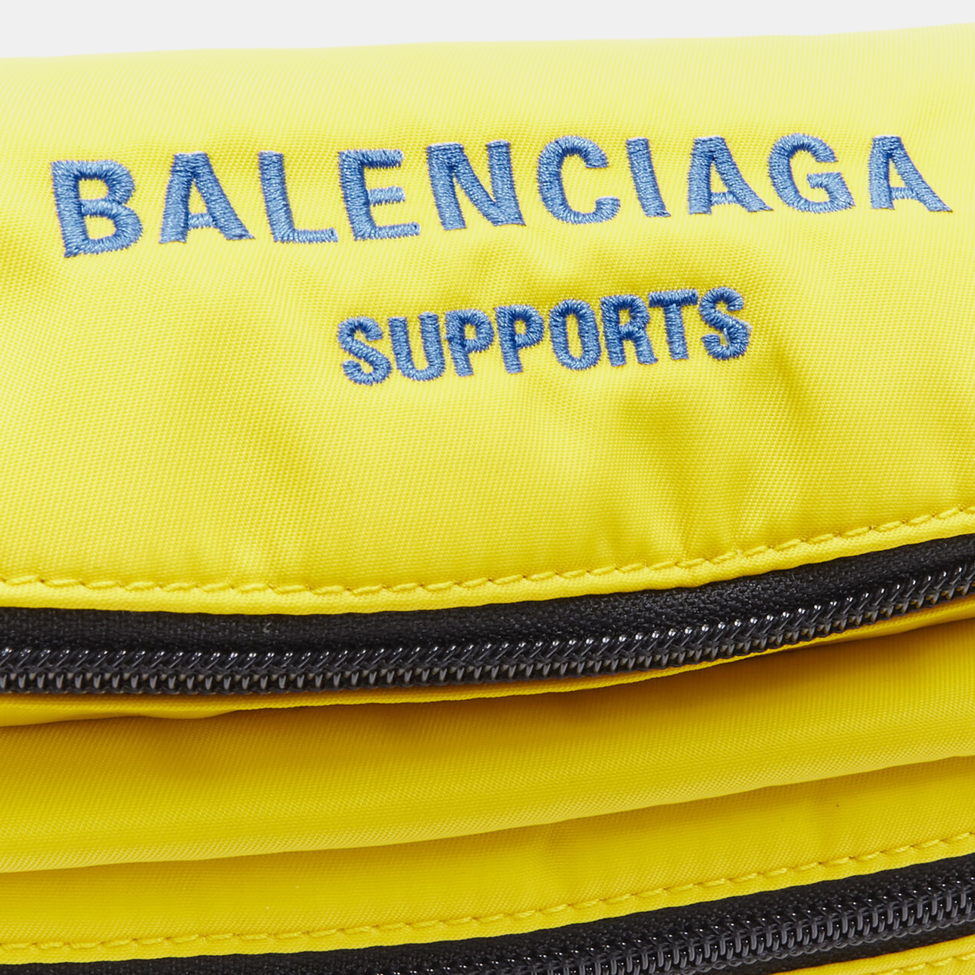 Balenciaga Yellow Nylon Explorer Belt Bag