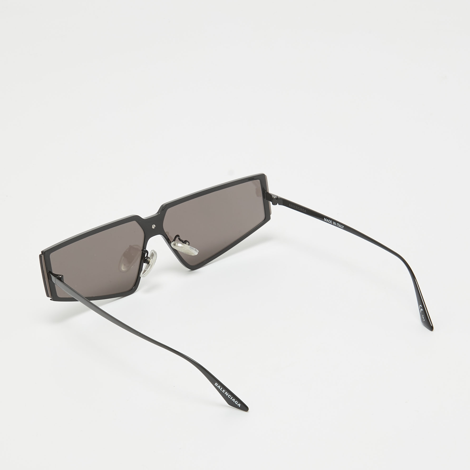 Balenciaga Black/Grey BB0192S Geometric Sunglasses