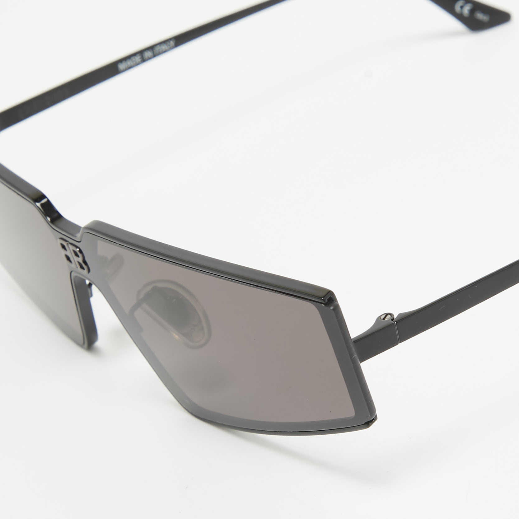 Balenciaga Black/Grey BB0192S Geometric Sunglasses