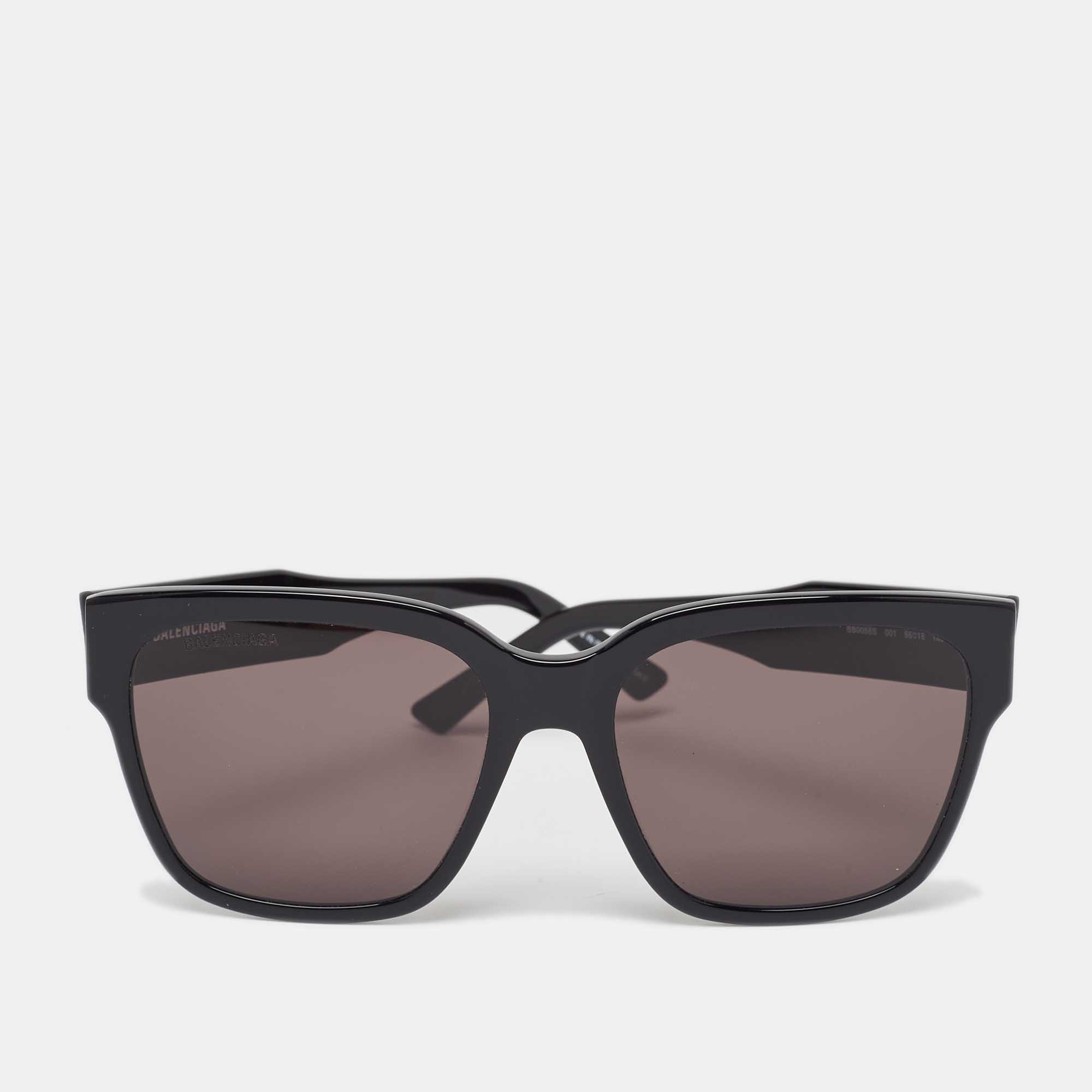 Balenciaga black bb0056s square sunglasses