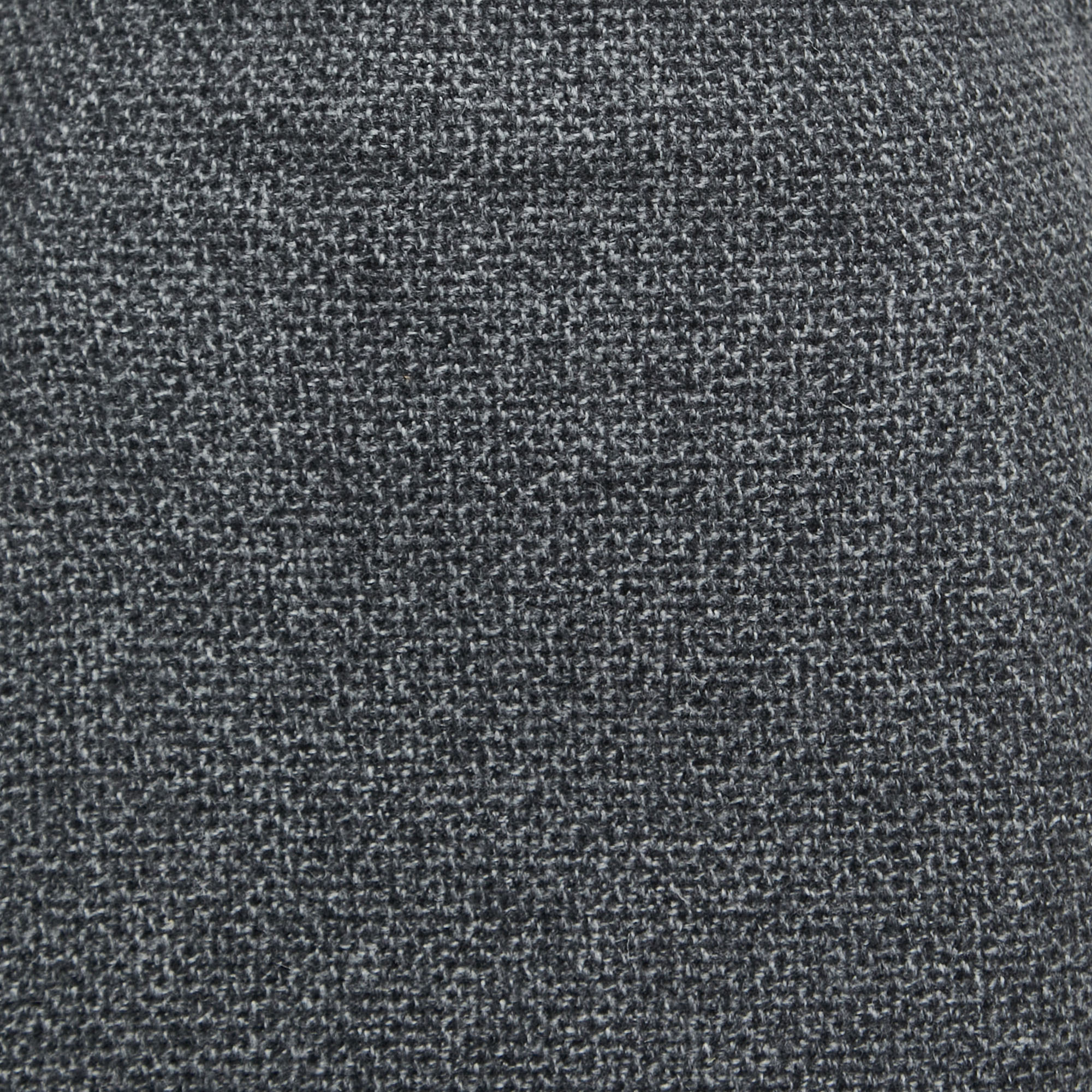 Balenciaga Grey Virgin Wool Pencil Skirt M