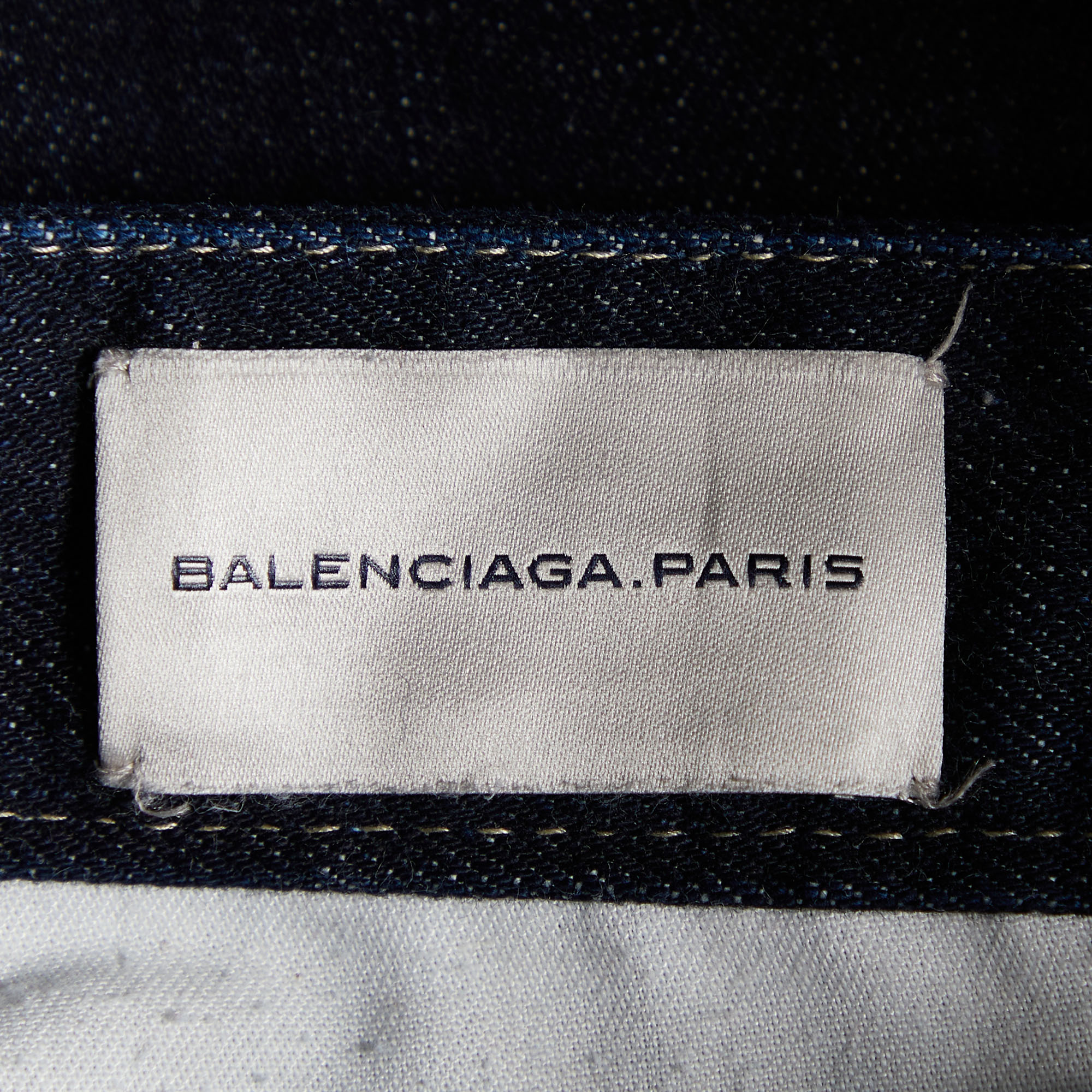 Balenciaga Navy Blue Denim Tapered Leg Jeans M