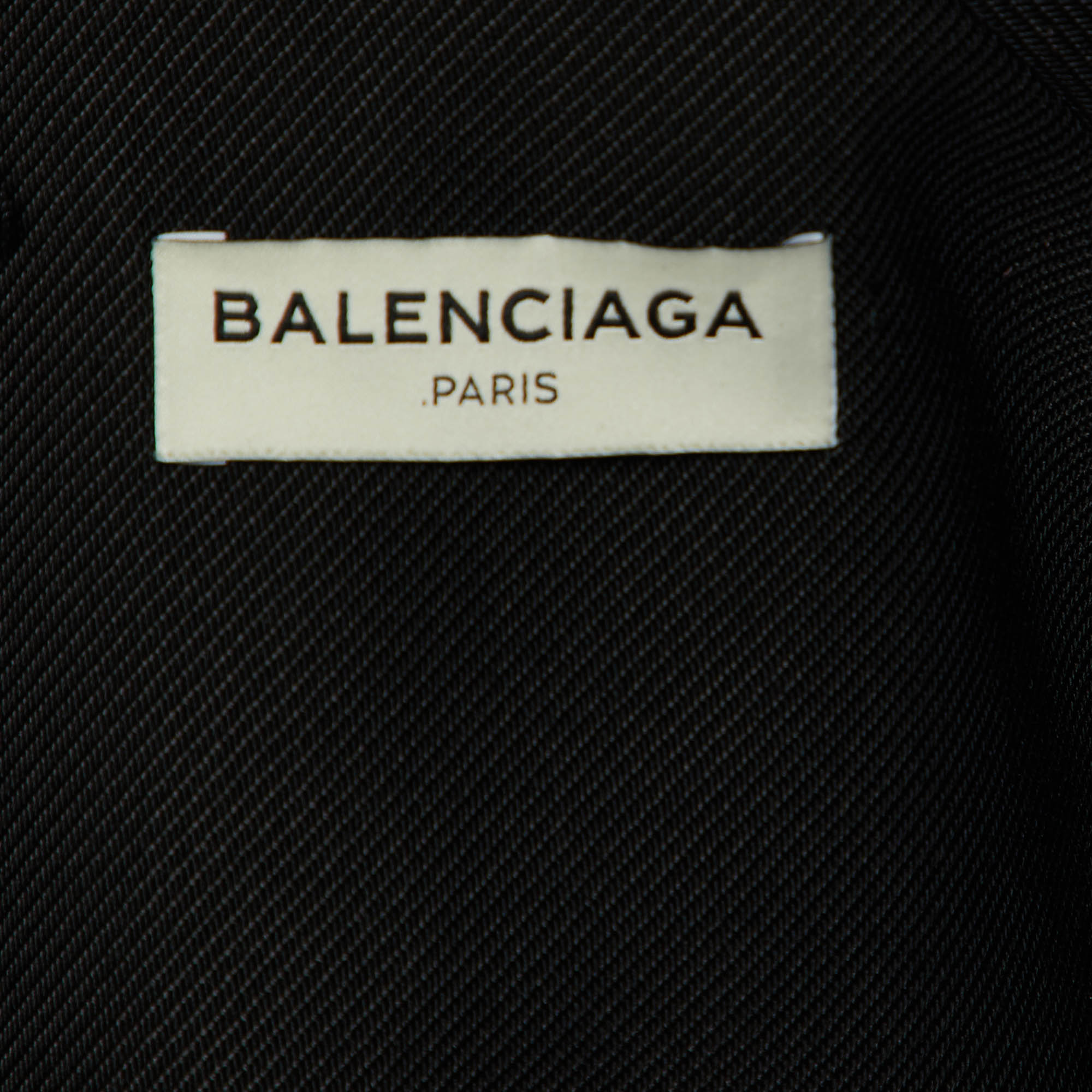 Balenciaga Black Brocade Skirt Top Set M