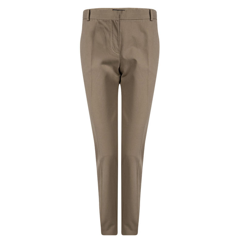 Image of Balenciaga Brown Cotton Tailored Pants M