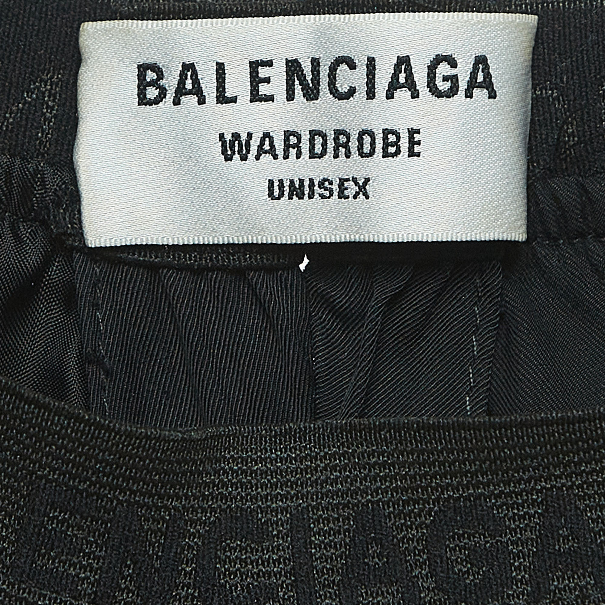 Balenciaga Black Crepe Waist Band Logo Detail Pants M