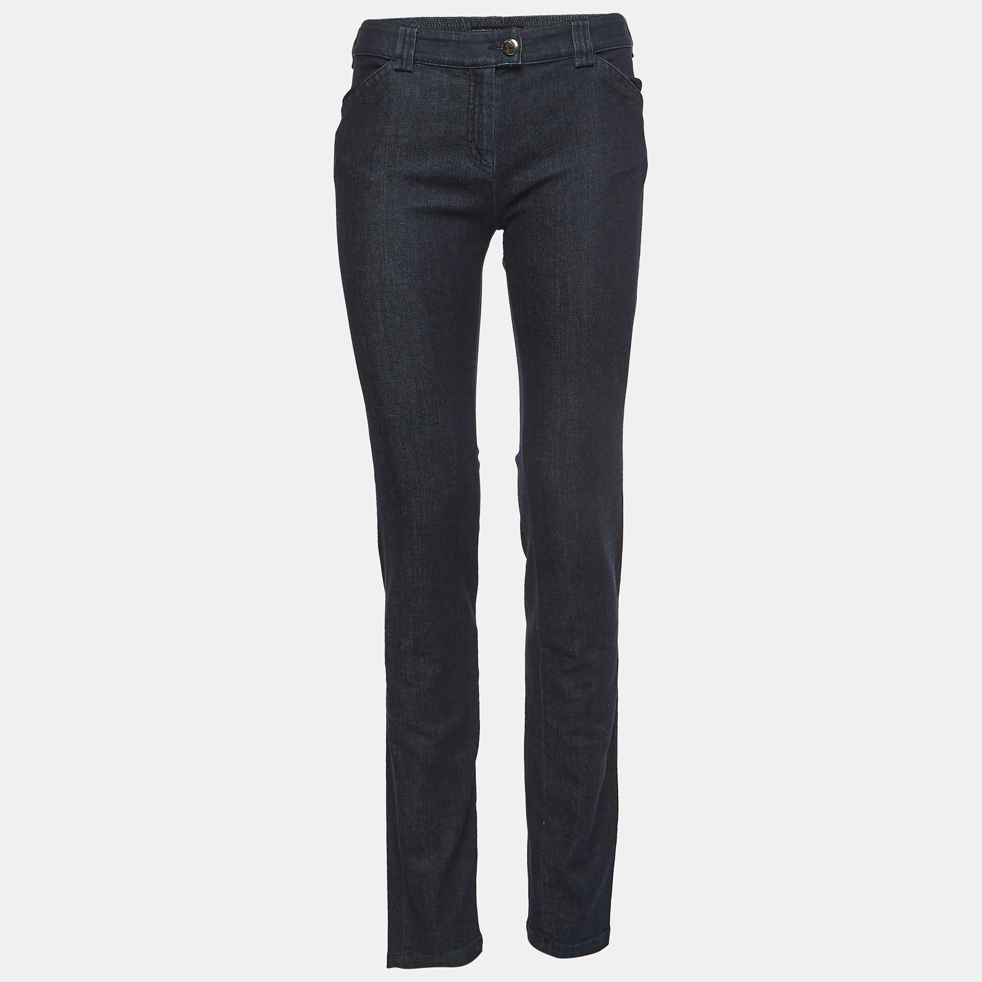 Balenciaga navy blue denim slim fit jeans m waist 32''