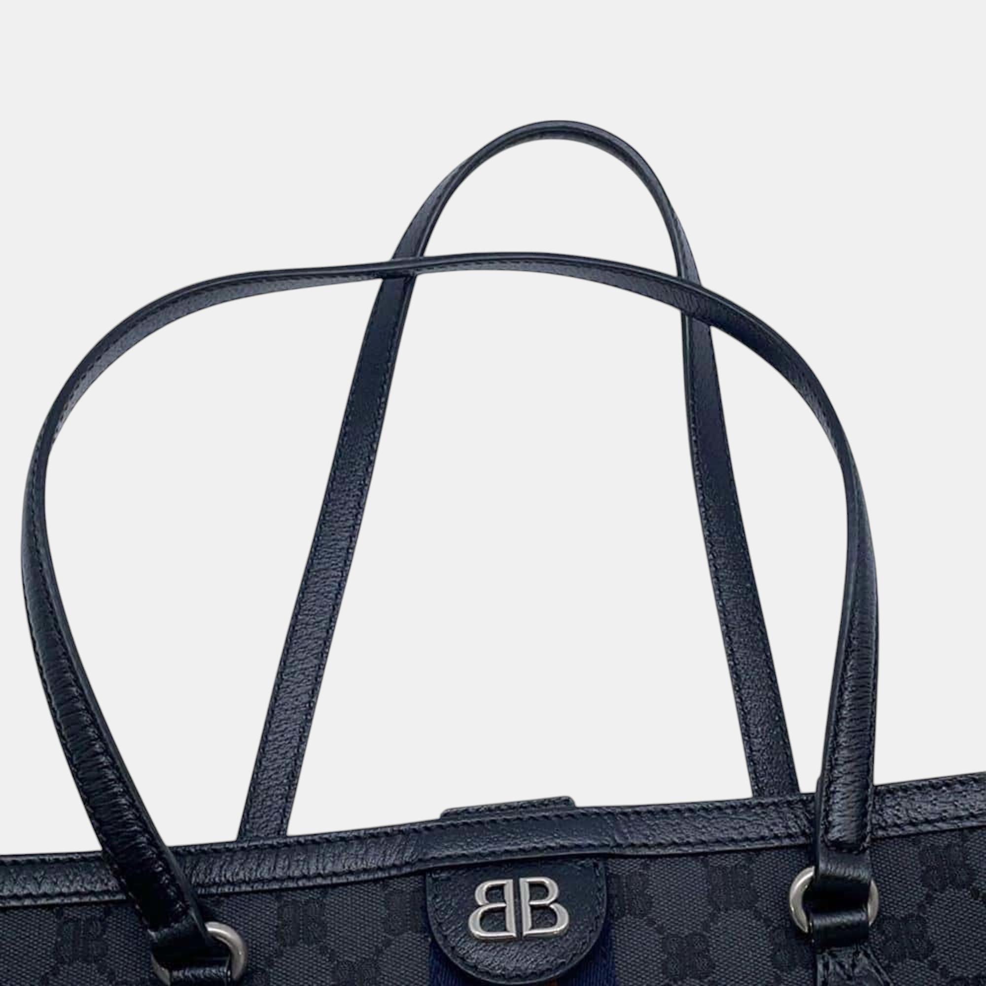 Balenciaga Black The Hacker Project Medium Tote Bag